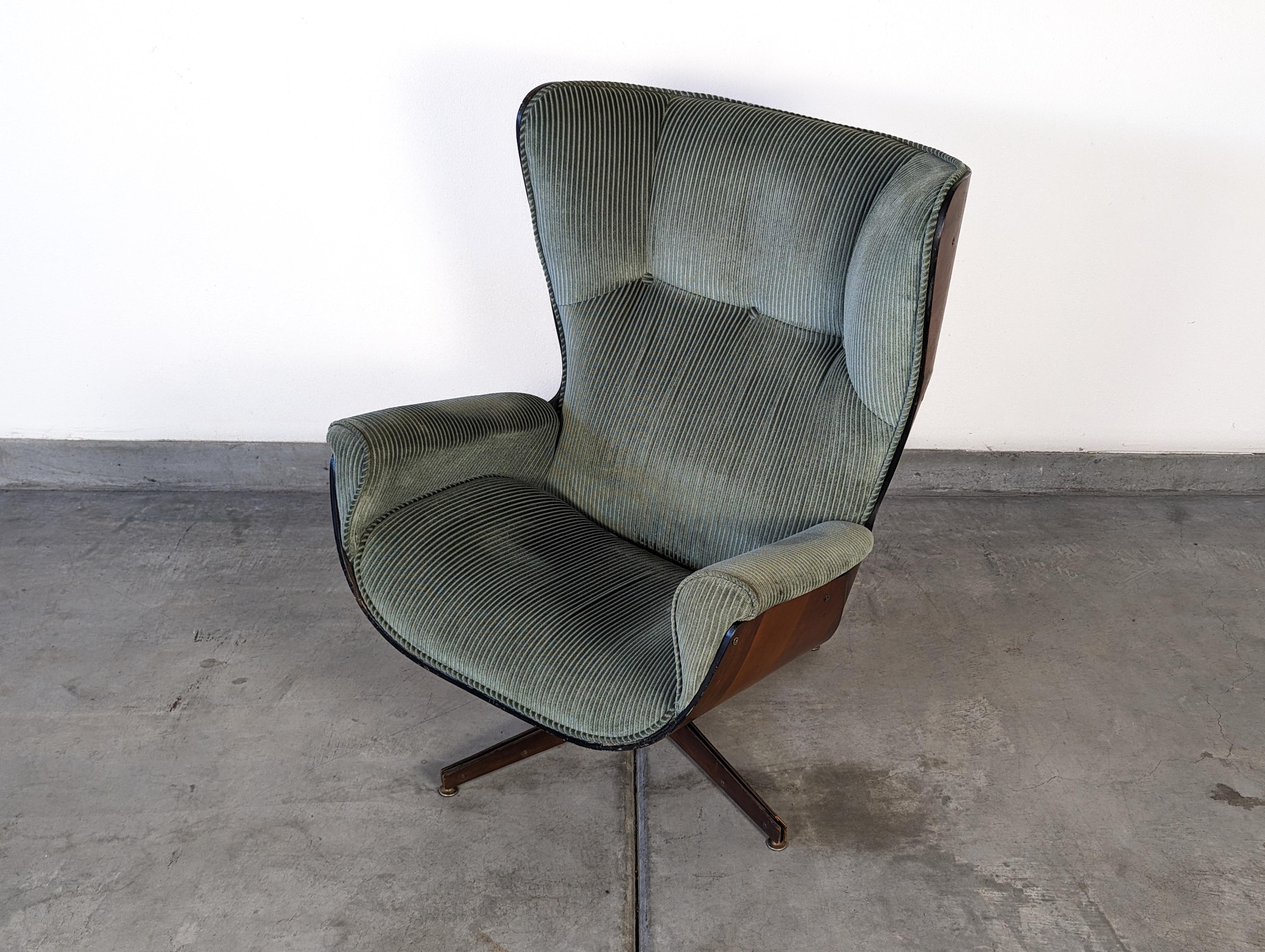 Mid Century Lounge Wingback Mr Chair by George Mulhauser for Plycraft, c1960s 5