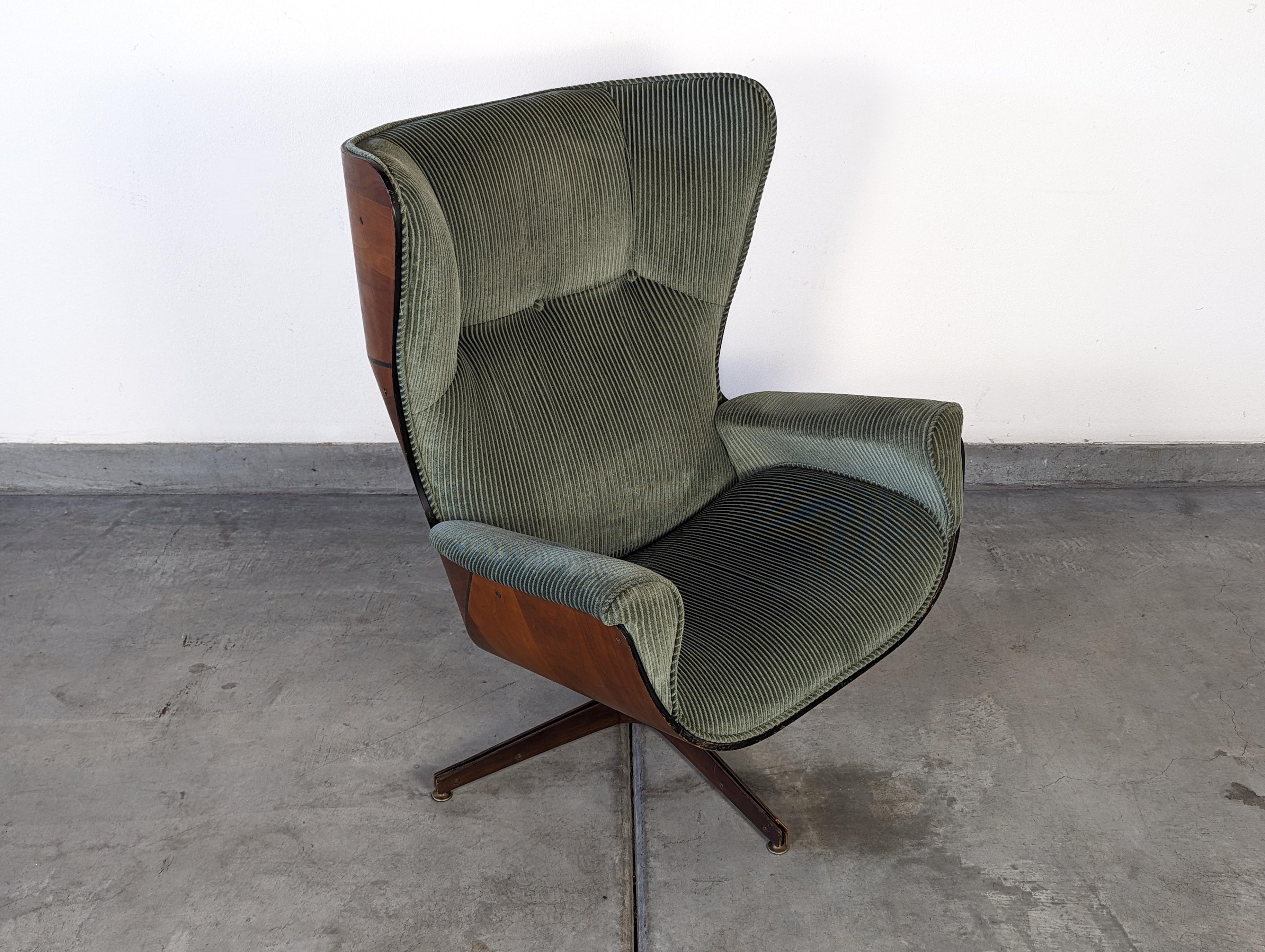 Mid Century Lounge Wingback Mr Chair by George Mulhauser for Plycraft, c1960s 1