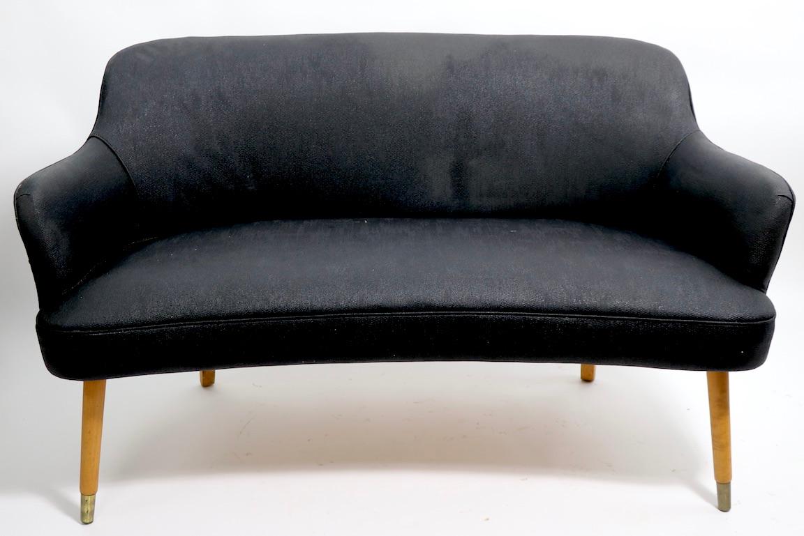 American Mid Century  Loveseat Attributed to Chair Master