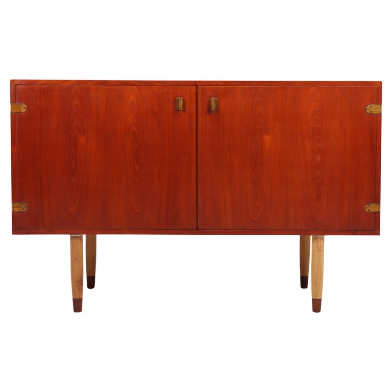 Mid Century Low in Teak with Brass Hardware, Denmark, 1960s For
