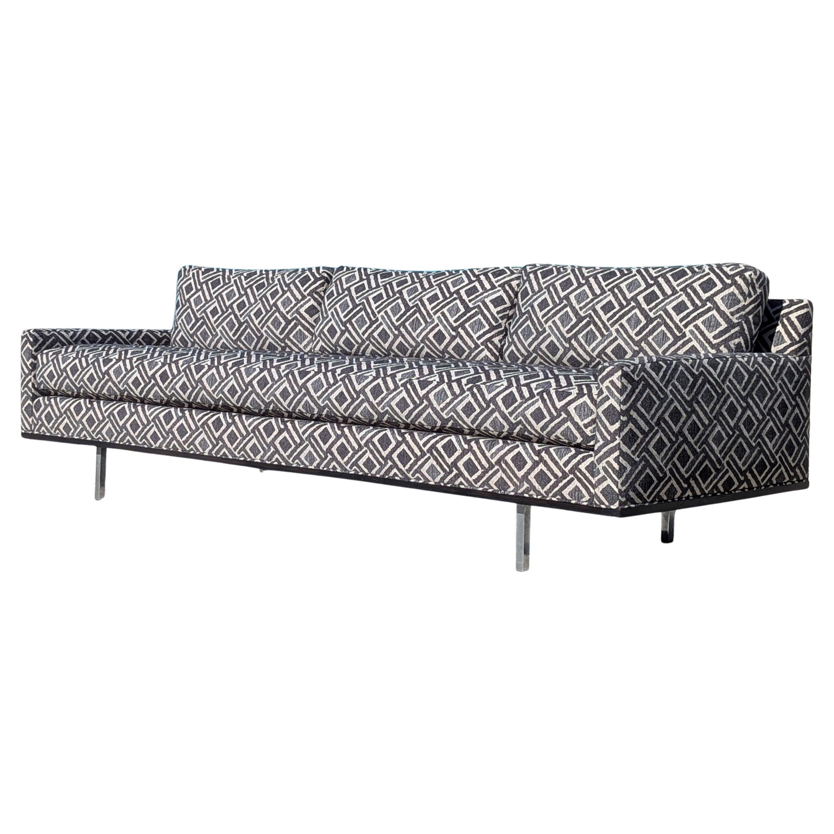 Mid Century Low Profile Sofa in the Manner of Milo Baughman, c1970s