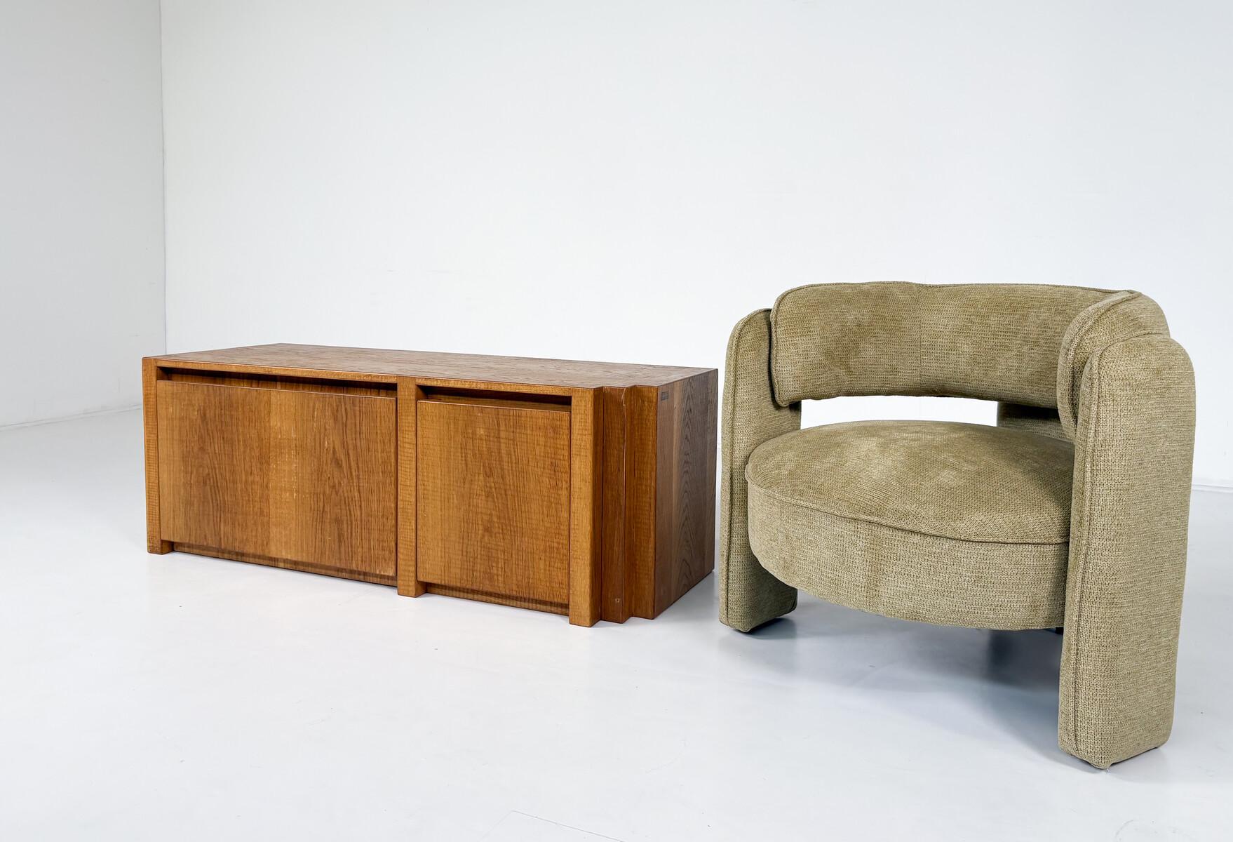 Niedriges Sideboard aus der Mitte des Jahrhunderts von Officina Rivadossi, 1970er Jahre (20. Jahrhundert) im Angebot