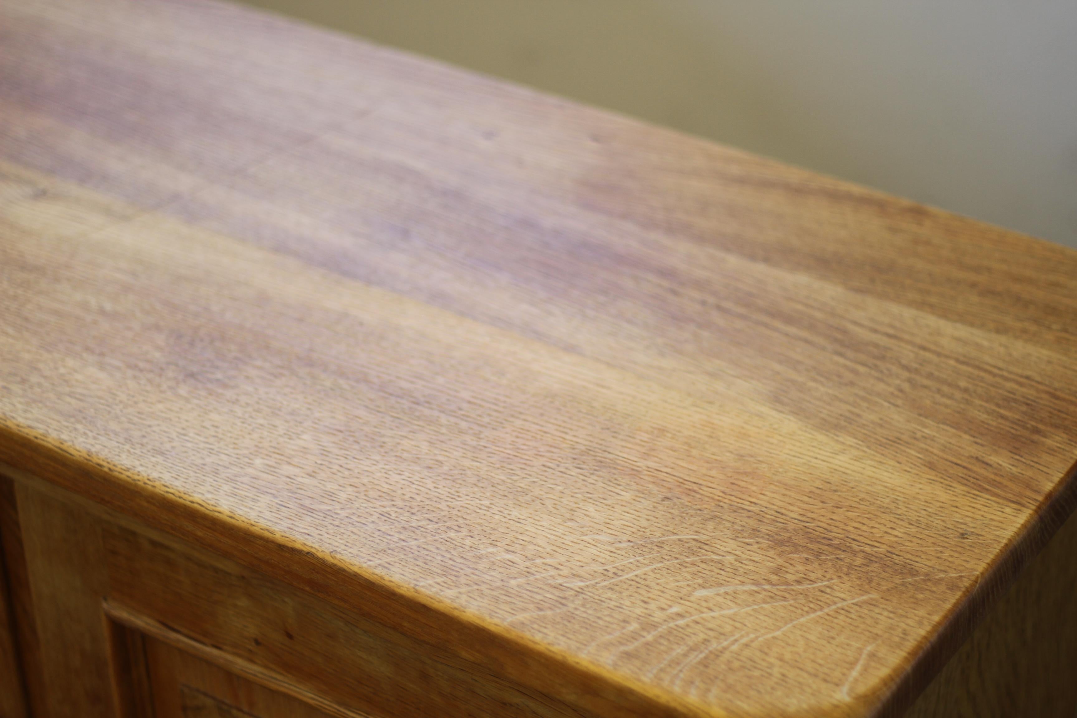 Mid-Century Low Sideboard Cabinet in Oak, Danish style of Henning Kjærnulf, 1960 5