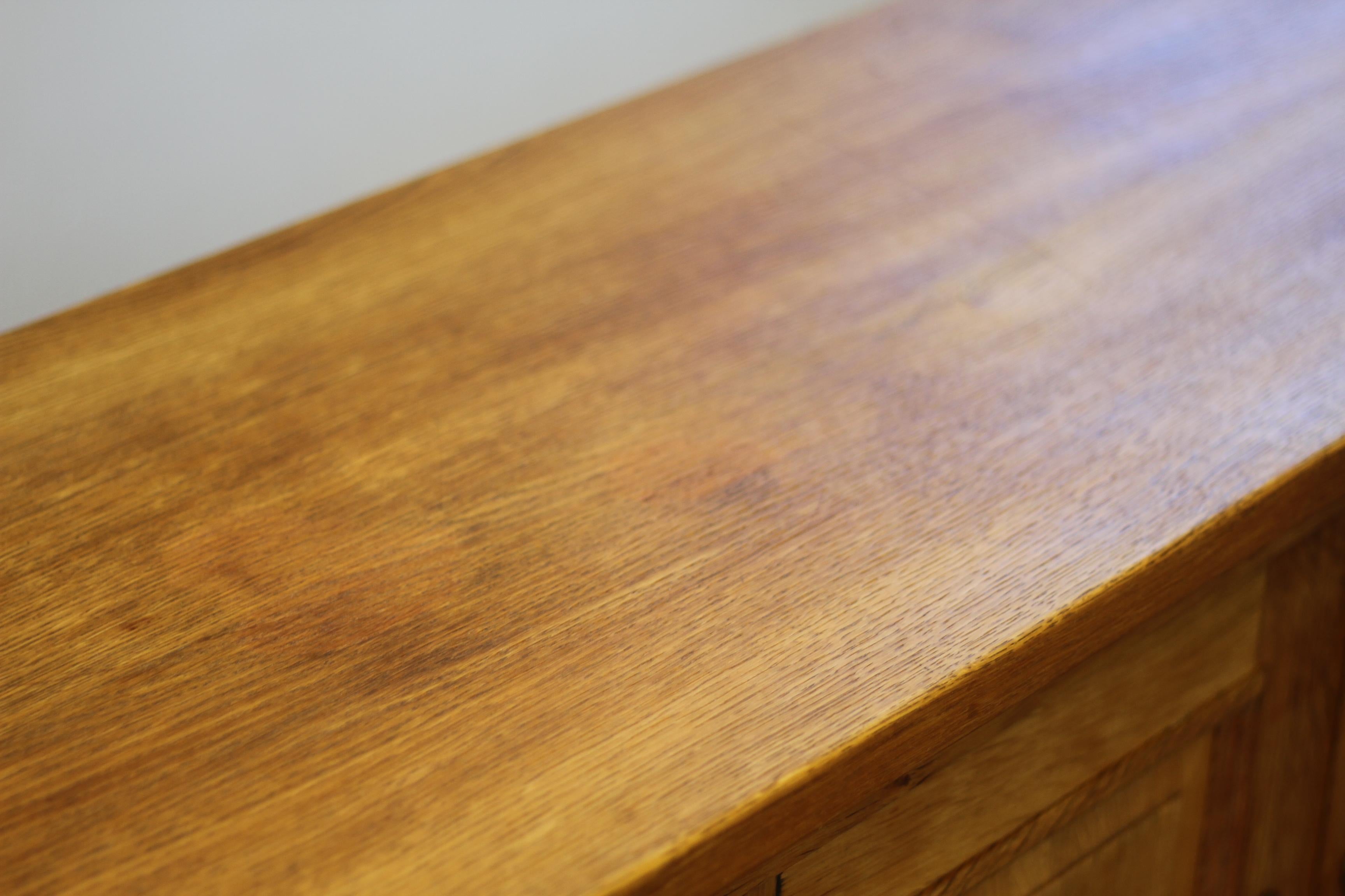 Mid-Century Low Sideboard Cabinet in Oak, Danish style of Henning Kjærnulf, 1960 6