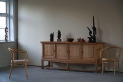 Midcentury Low Sideboard in Solid Oak, Made by a Danish Cabinetmaker in, 1960s