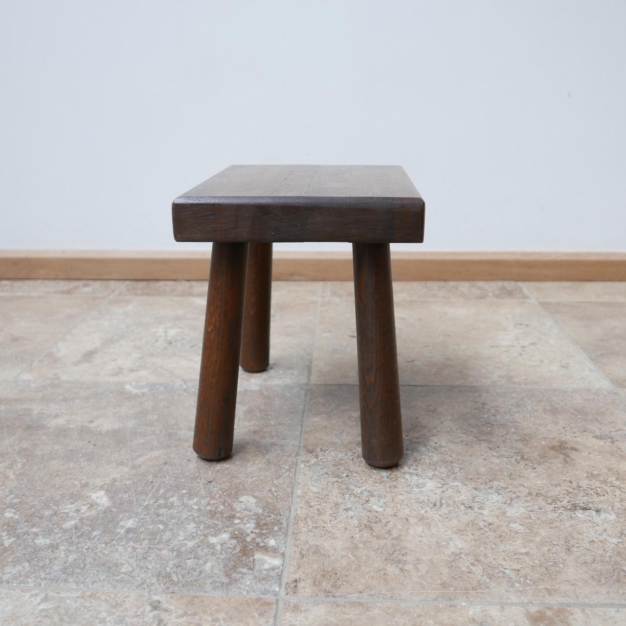 low wood stool