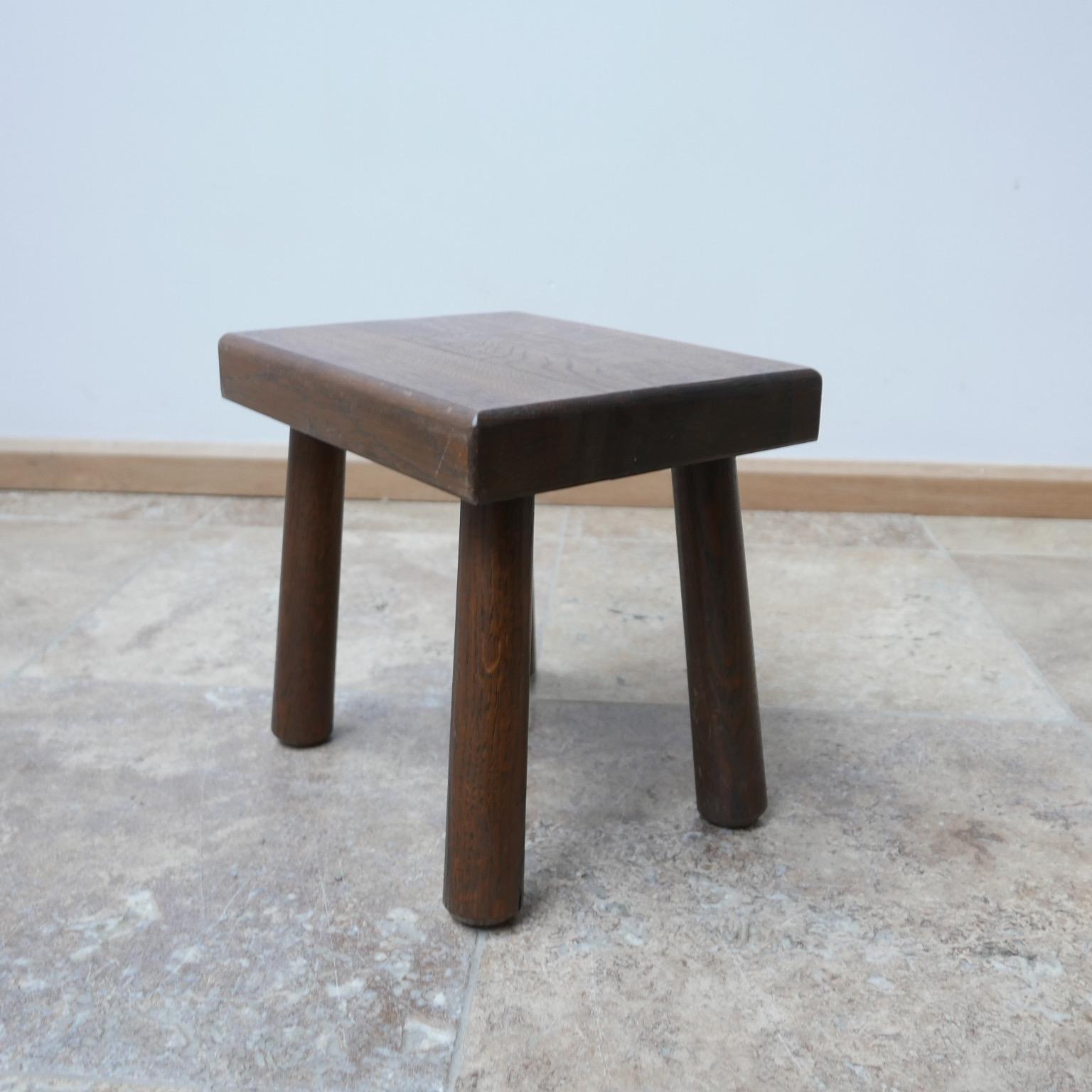 low wooden stools