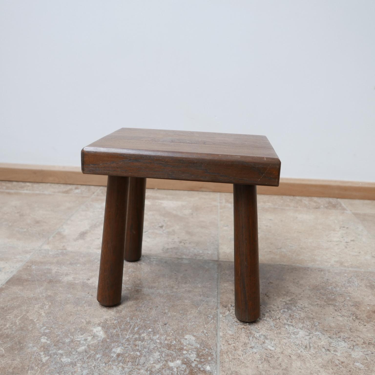 low wooden stool