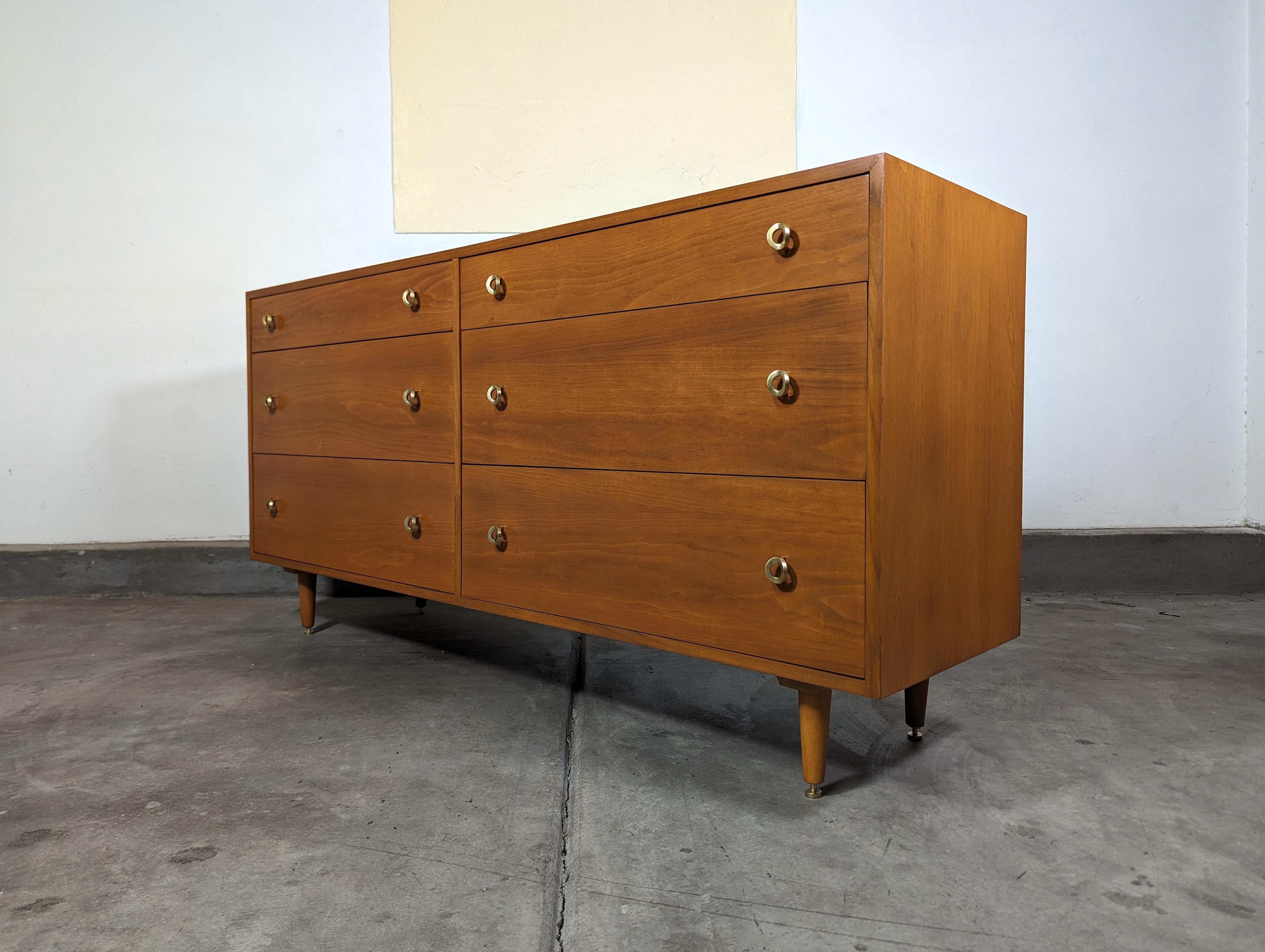 Mid-Century Modern Mid Century Lowboy Dresser by Greta M. Grossman for Glenn of California, c1950s For Sale