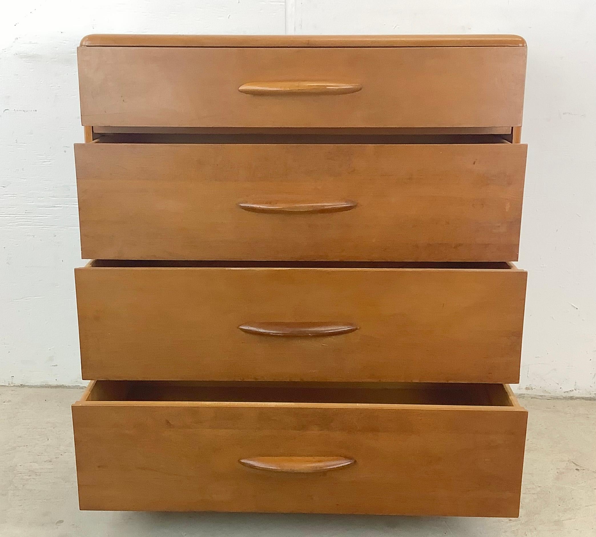 Mid-Century Lowboy Dresser With Pull Out Desk In Fair Condition For Sale In Trenton, NJ