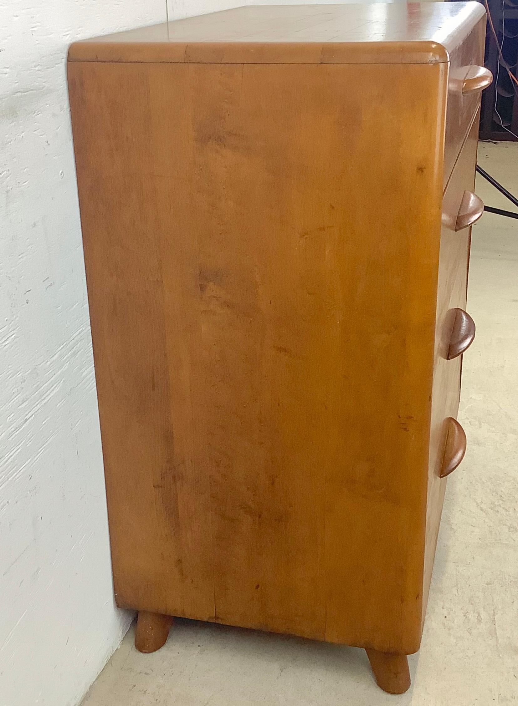Mid-Century Lowboy Dresser With Pull Out Desk 1