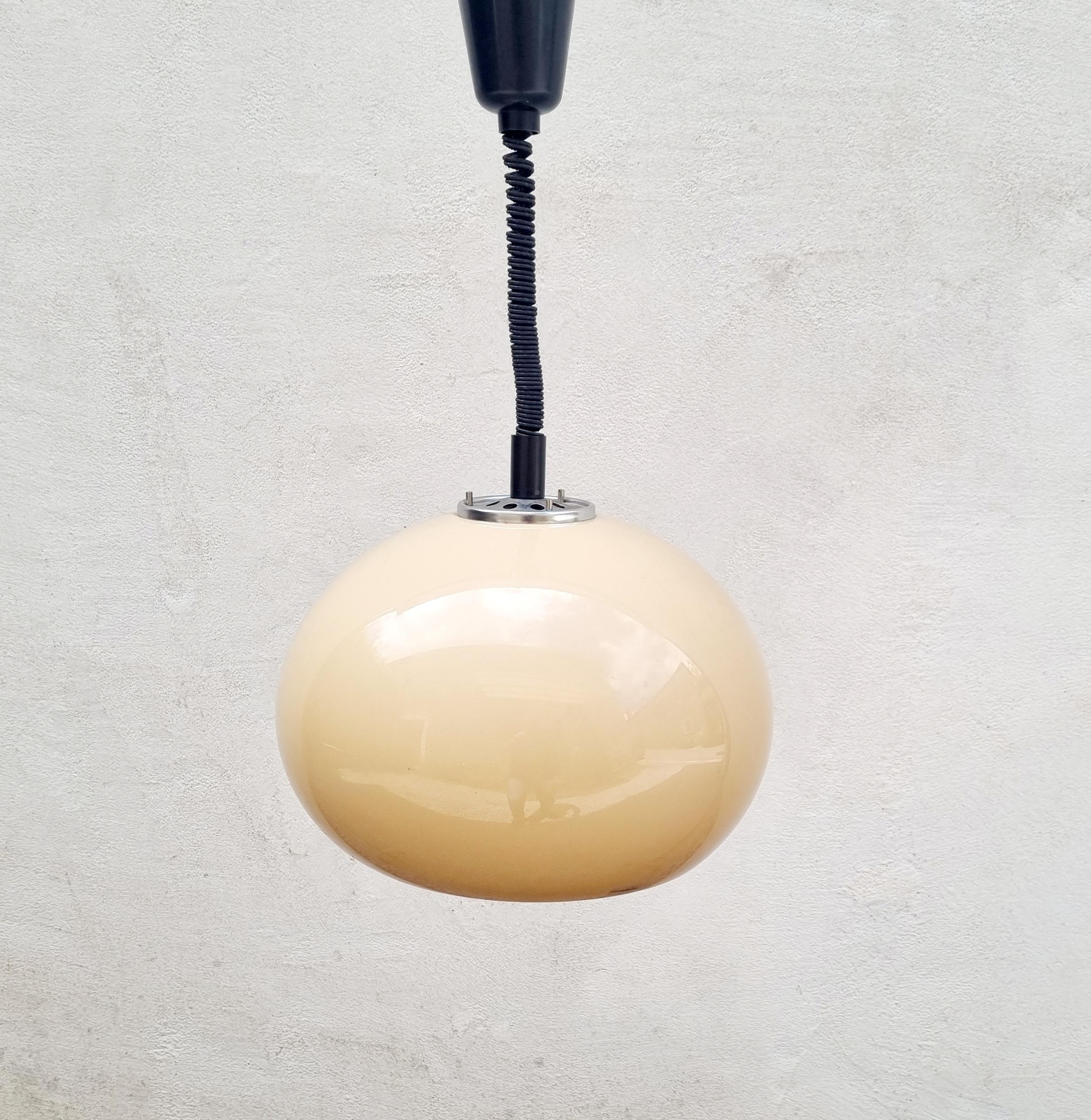 Mid-Century Modern Mid Century Lucerna Ceiling Lamp Designed by Guzzini, ghMeblo Italy 70s