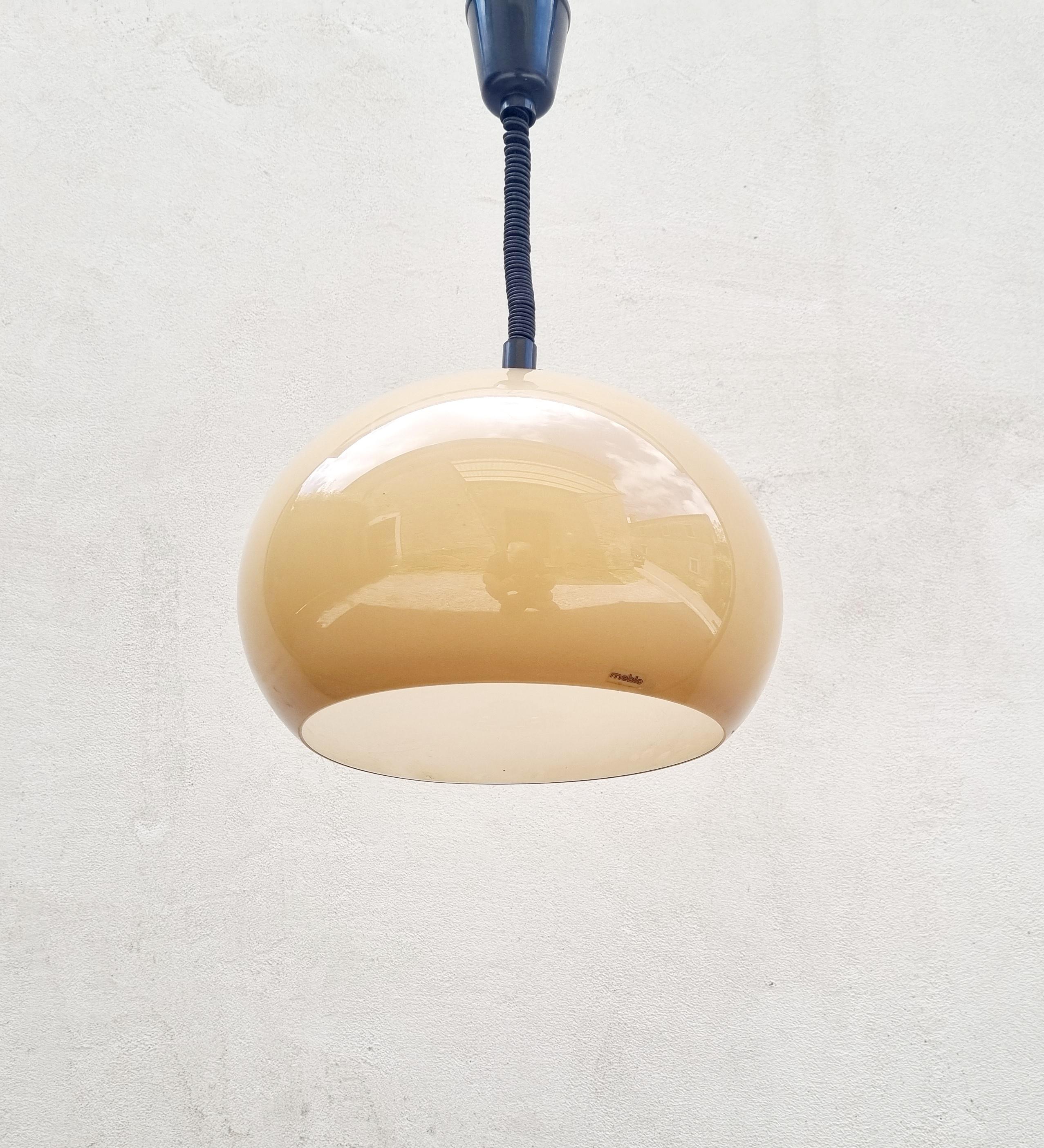 Italian Mid Century Lucerna Ceiling Lamp Designed by Guzzini, ghMeblo Italy 70s