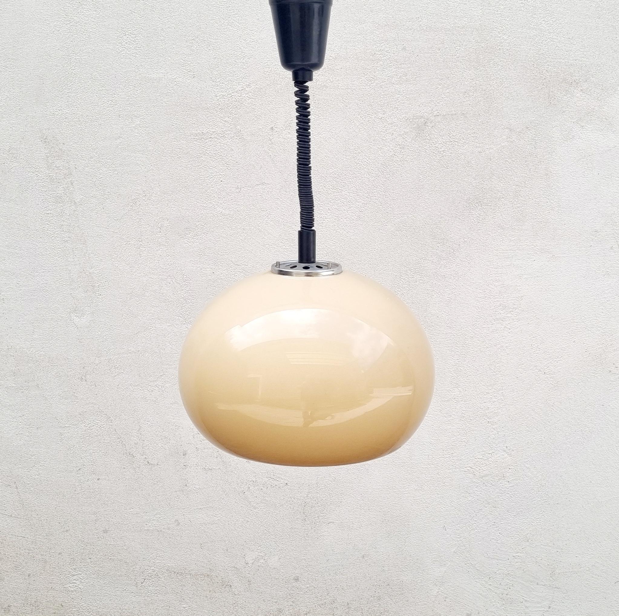 Mid Century Lucerna Ceiling Lamp Designed by Guzzini, ghMeblo Italy 70s In Good Condition In Lucija, SI