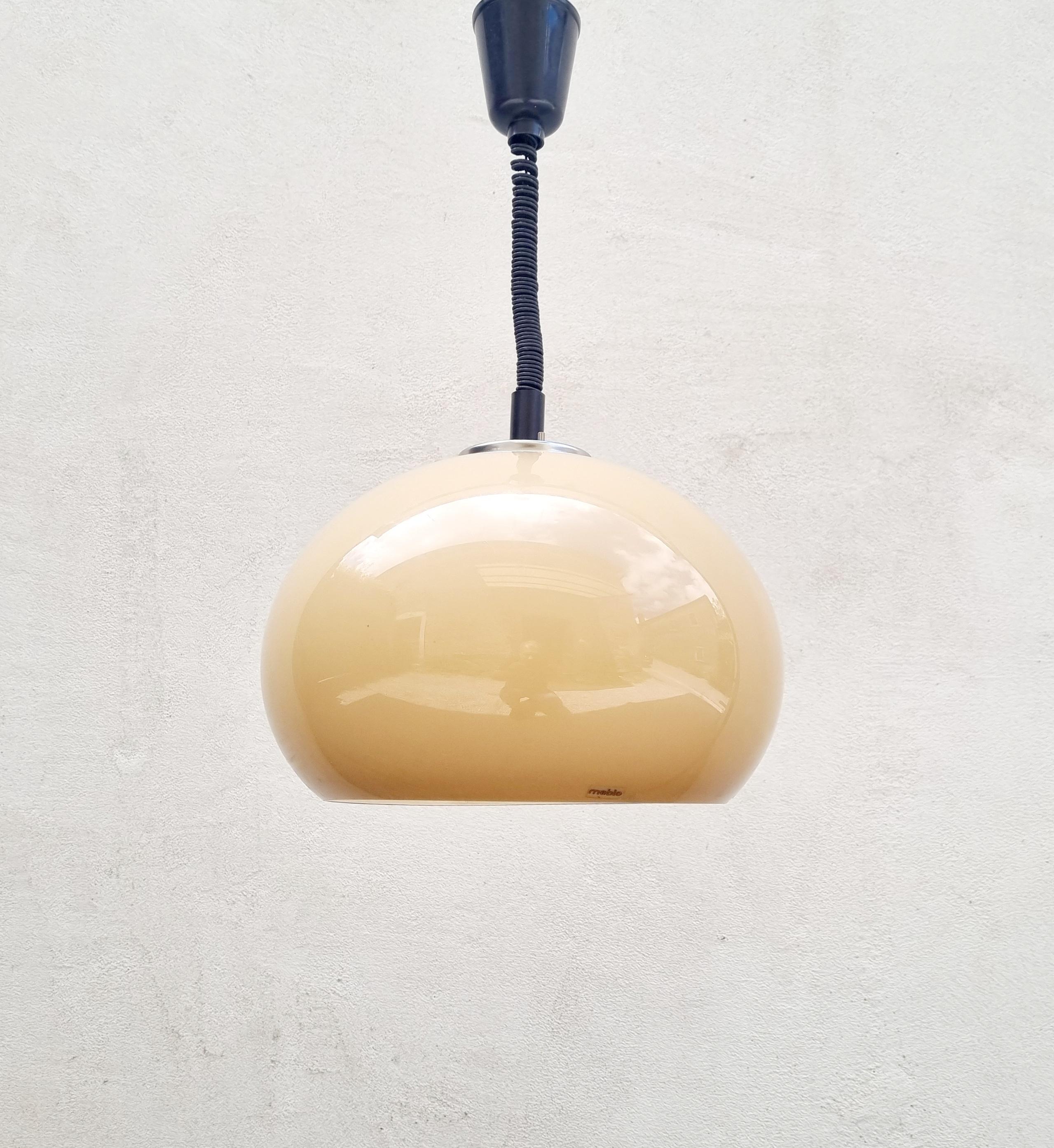 Mid-20th Century Mid Century Lucerna Ceiling Lamp Designed by Guzzini, ghMeblo Italy 70s