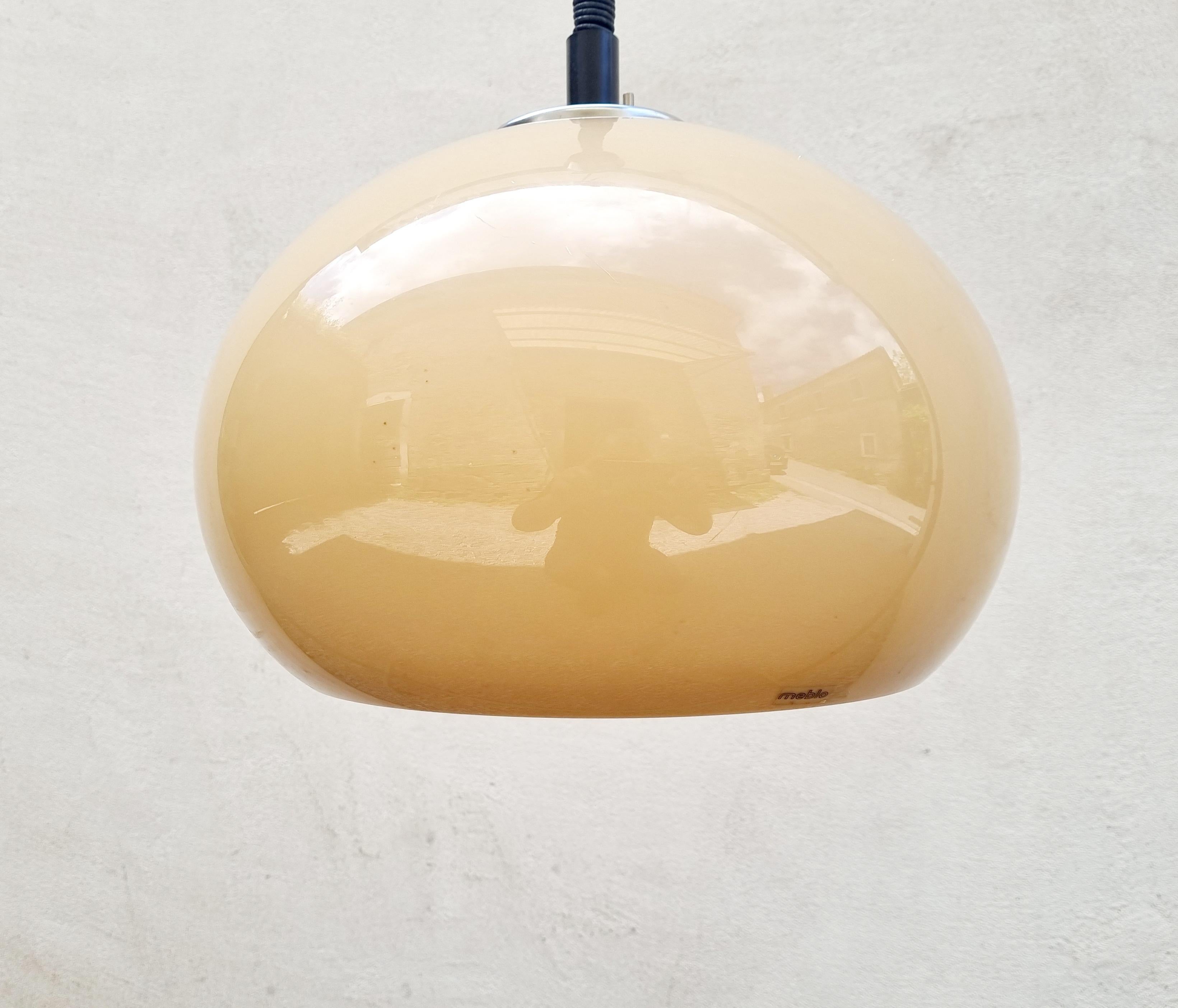 Plastic Mid Century Lucerna Ceiling Lamp Designed by Guzzini, ghMeblo Italy 70s
