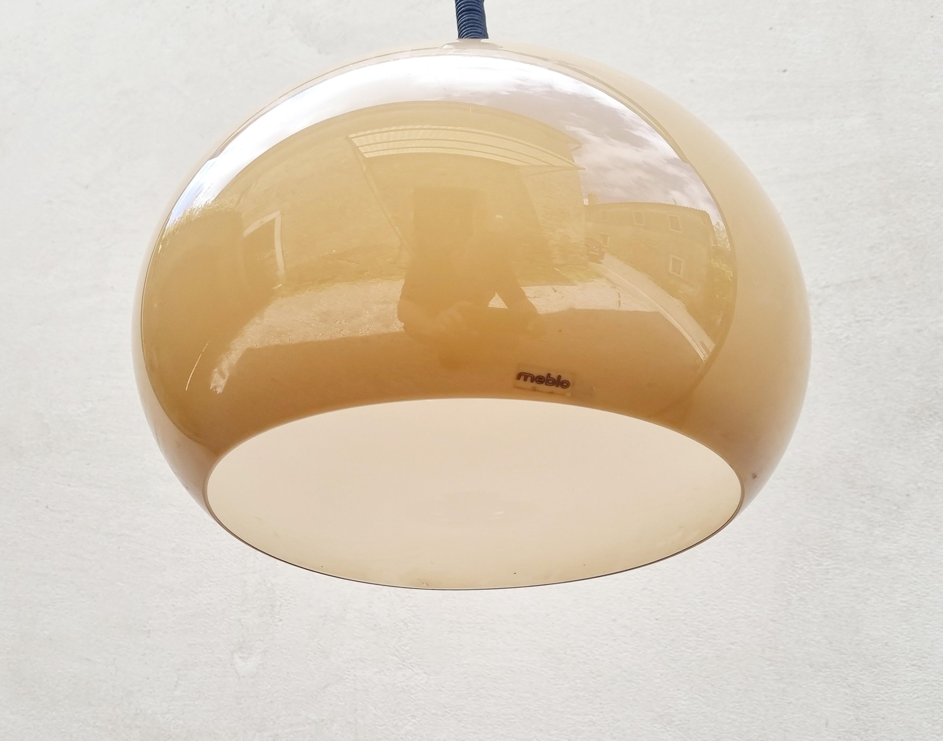 Mid Century Lucerna Ceiling Lamp Designed by Guzzini, ghMeblo Italy 70s 1