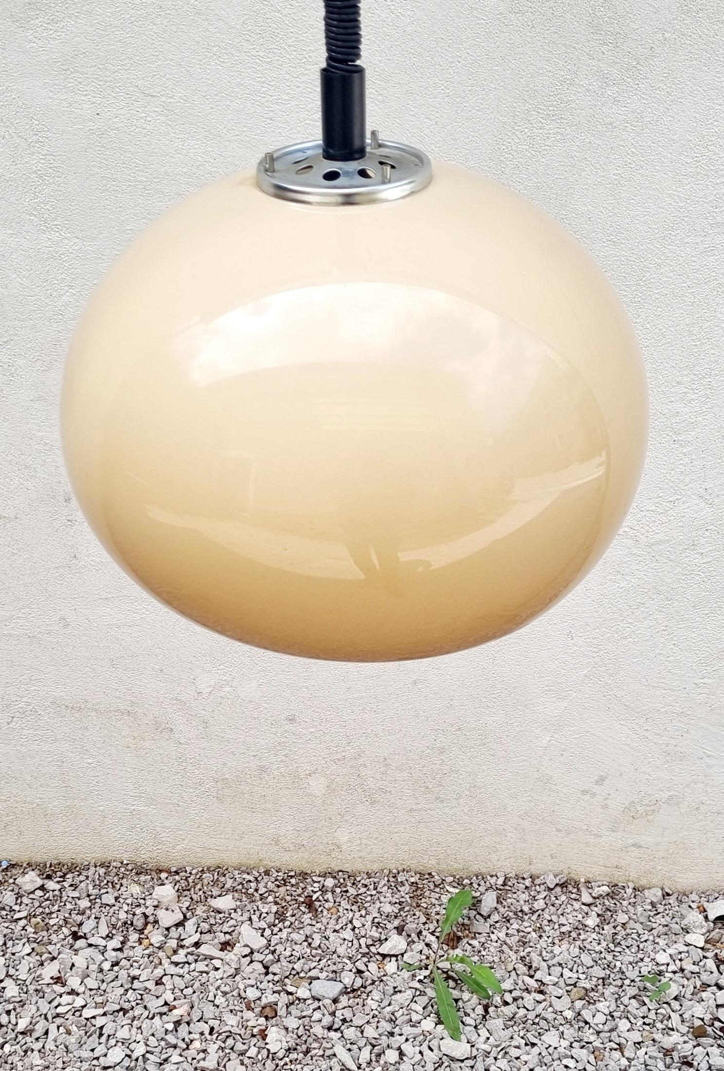 Mid Century Lucerna Ceiling Lamp Designed by Guzzini, ghMeblo Italy 70s 2