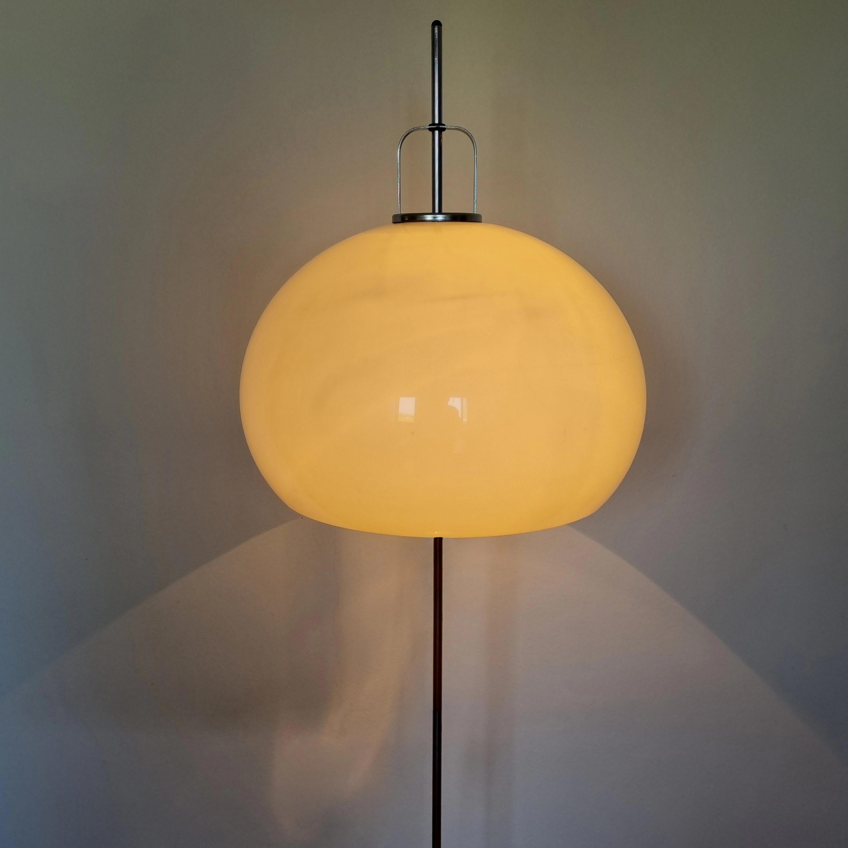 Late 20th Century Mid-Century Lucerne Floor Lamp Designed by Luigi Massoni for Guzzini, Italy, 70s