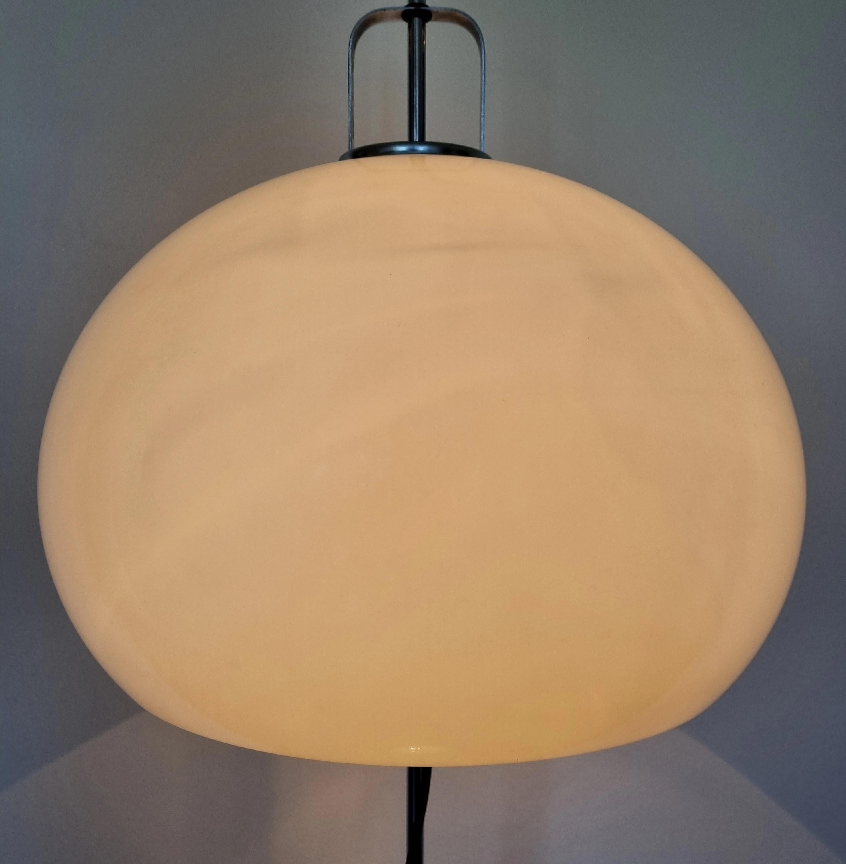 Metal Mid-Century Lucerne Floor Lamp Designed by Luigi Massoni for Guzzini, Italy, 70s