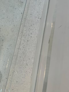 Mid-Century Lucite and Brass Coffee Table with Double Glass Shelves, 1970s