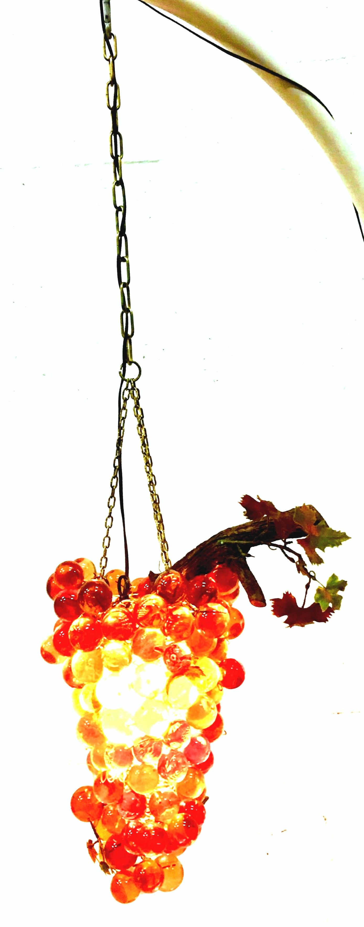 lucite grape hanging lamp