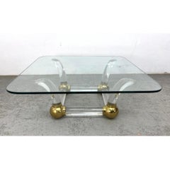 Mid Century Lucite Cocktail Coffee Table