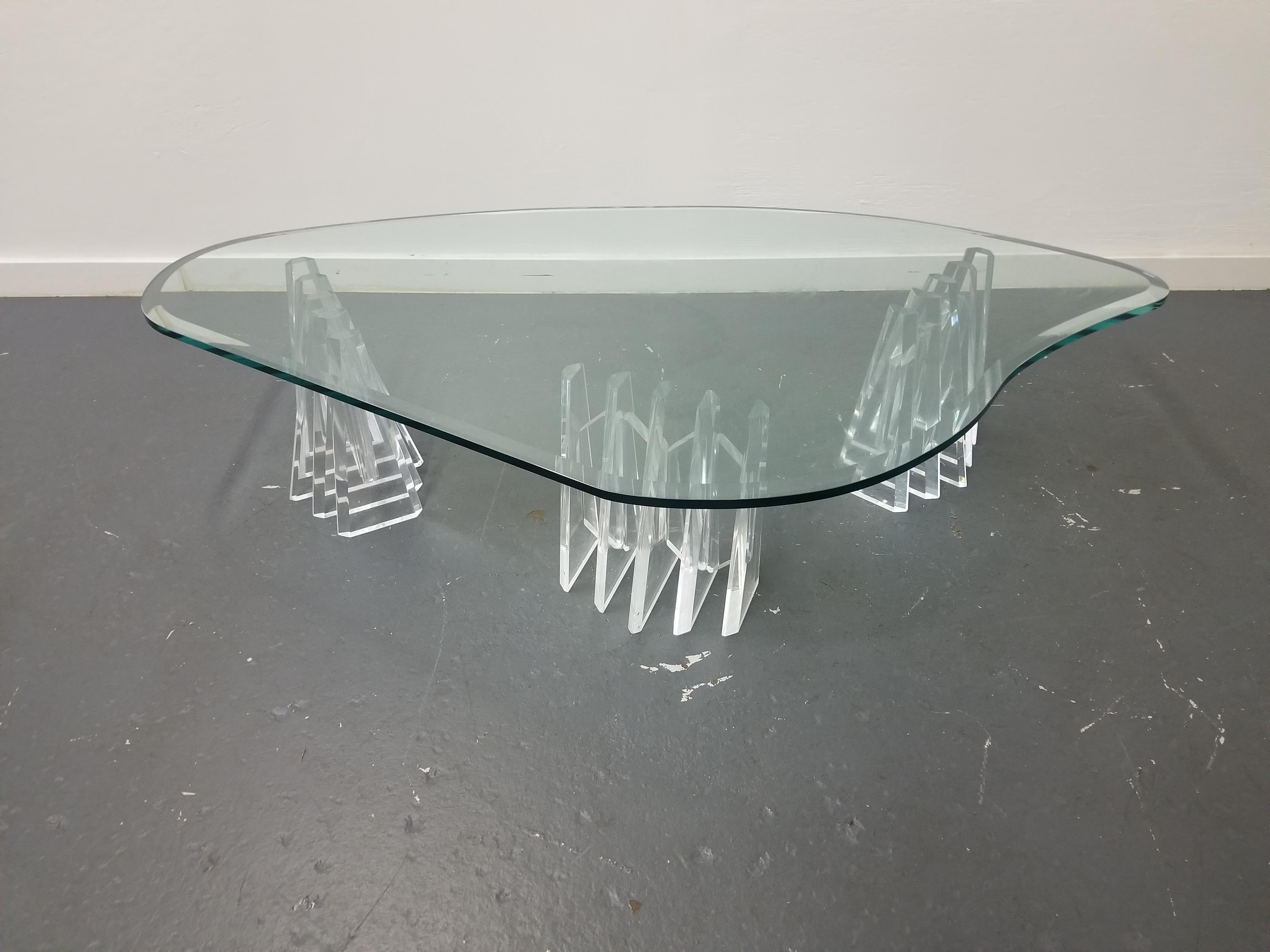 Mid-Century Modern Mid Century Lucite Coffee Table  For Sale