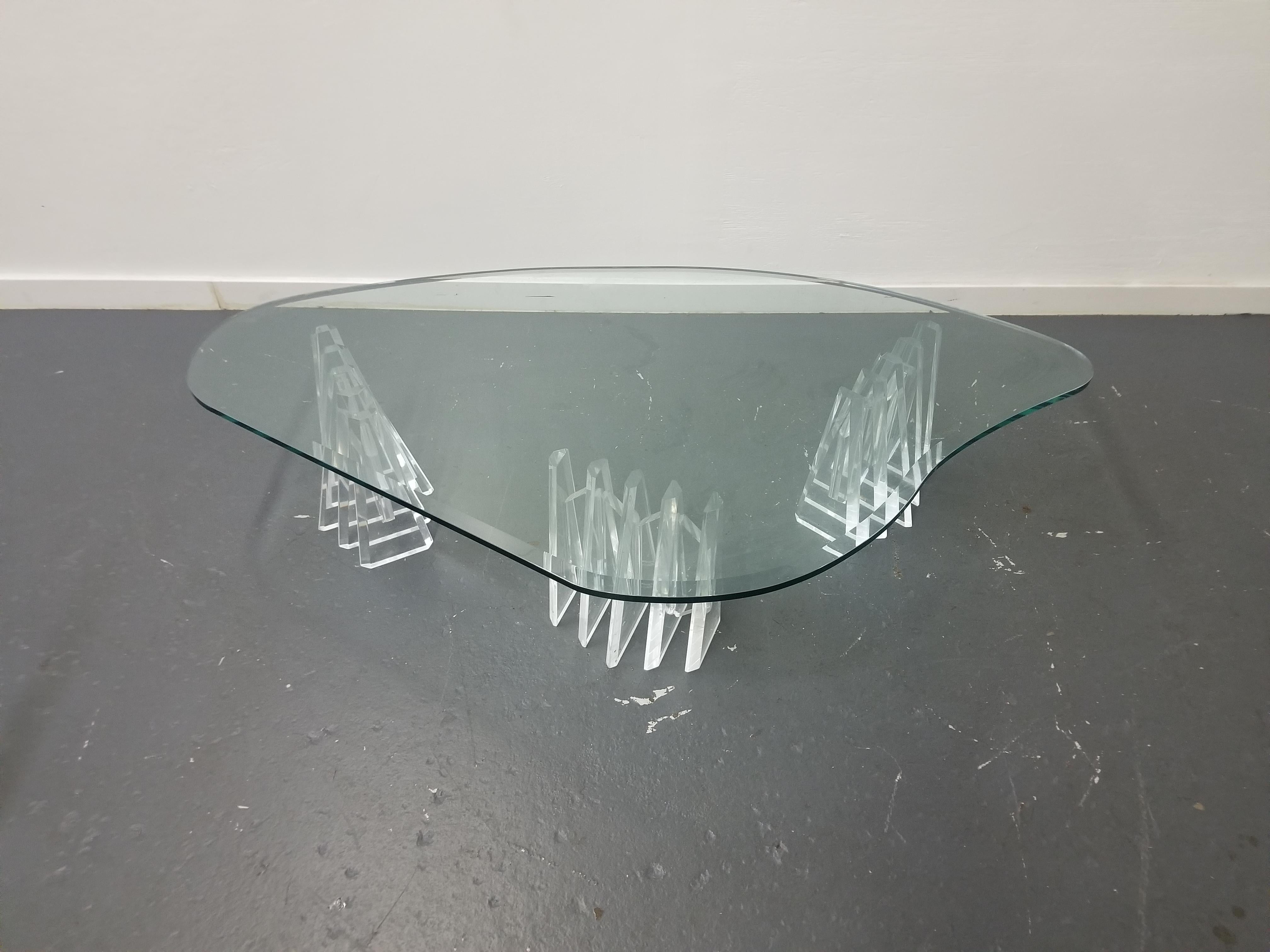 Mid Century Lucite Coffee Table  For Sale 2