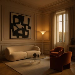 Mid-century lucite Floor Lamp by Harco Loor, the Netherlands, 1980's