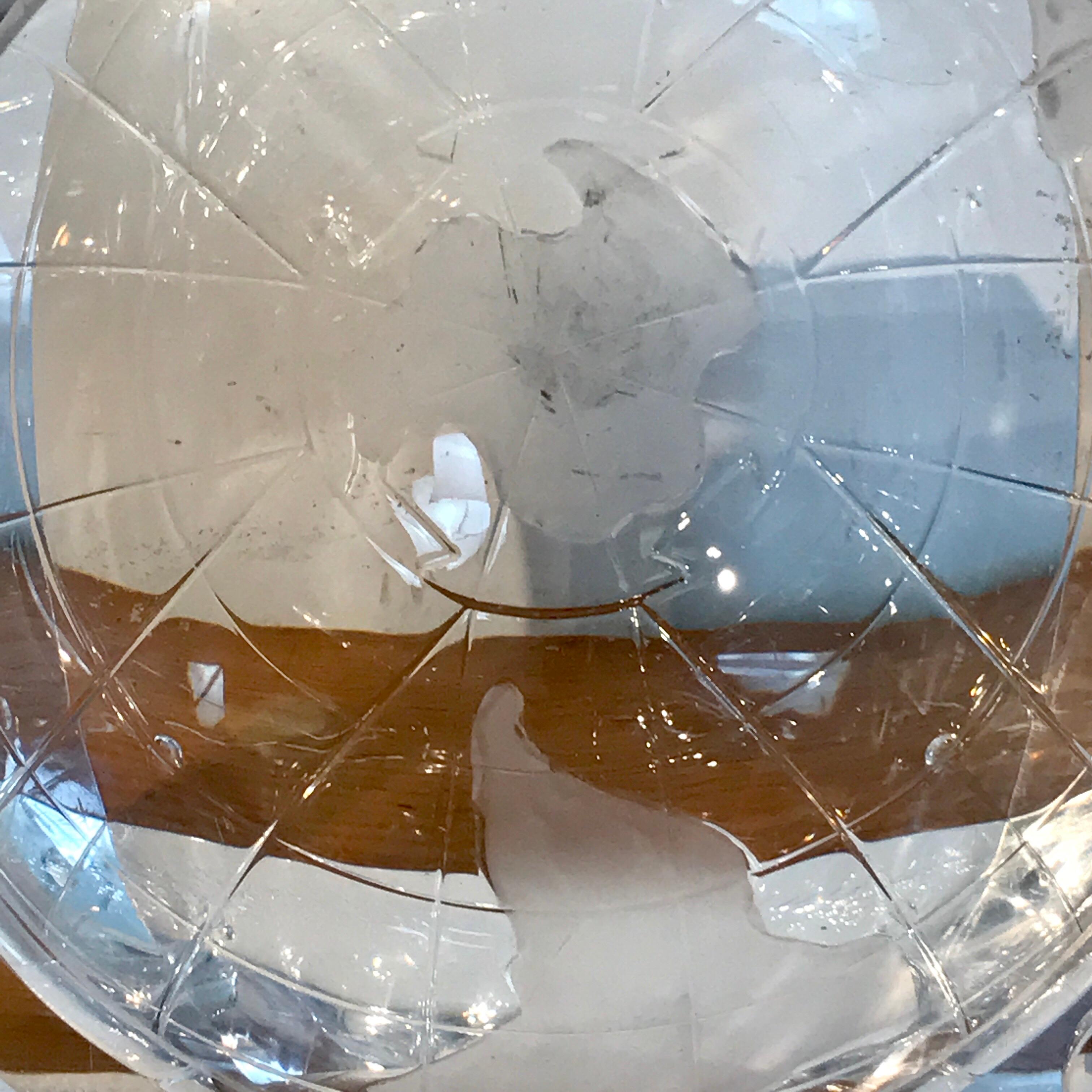 Midcentury Lucite Globe Motif Ice Bucket 3