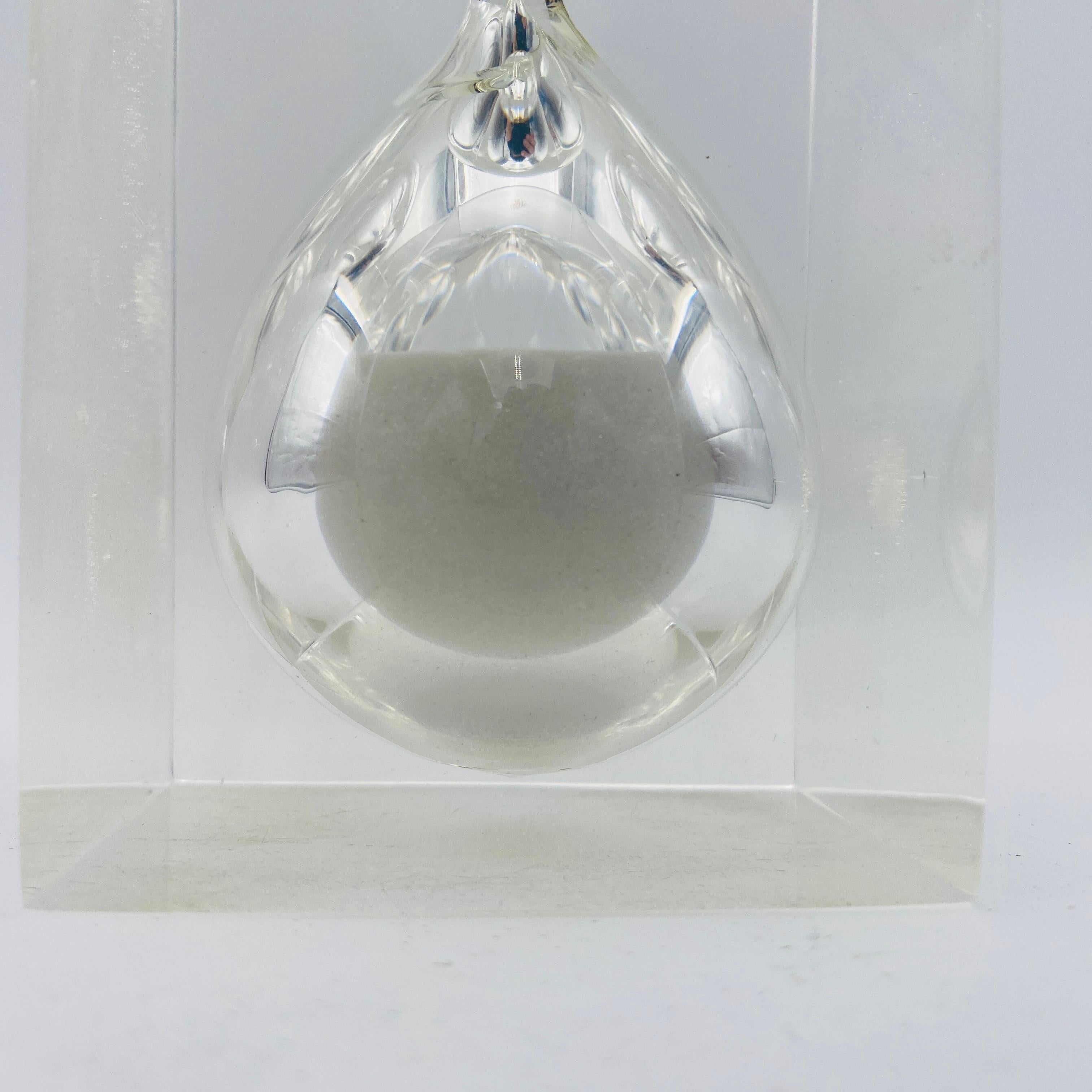 Americano Scultura a clessidra in lucite del 1960