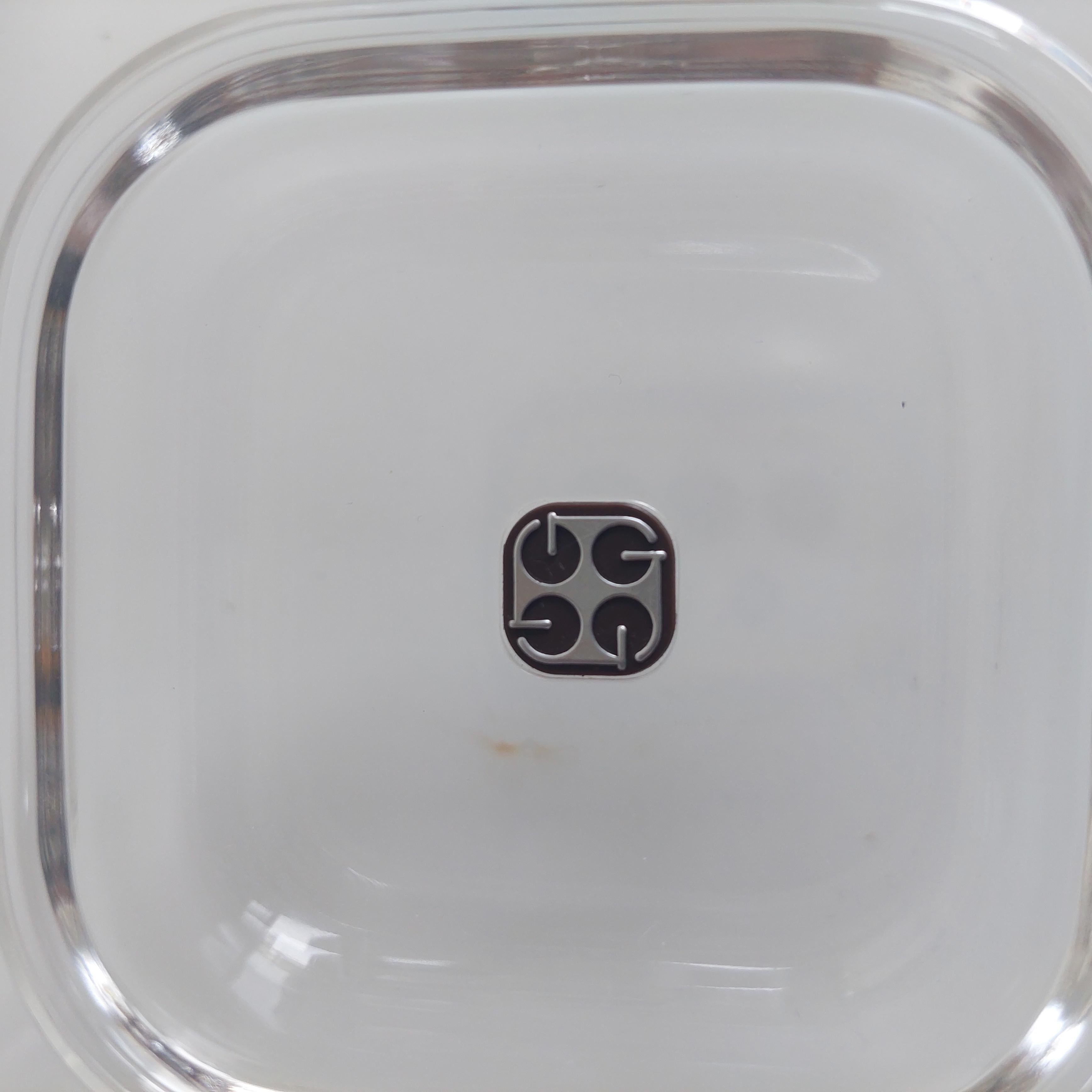 Mid-Century Lucite Ice Bucket by Ambrogio Pozzi for Guzzini Italy 70s 6