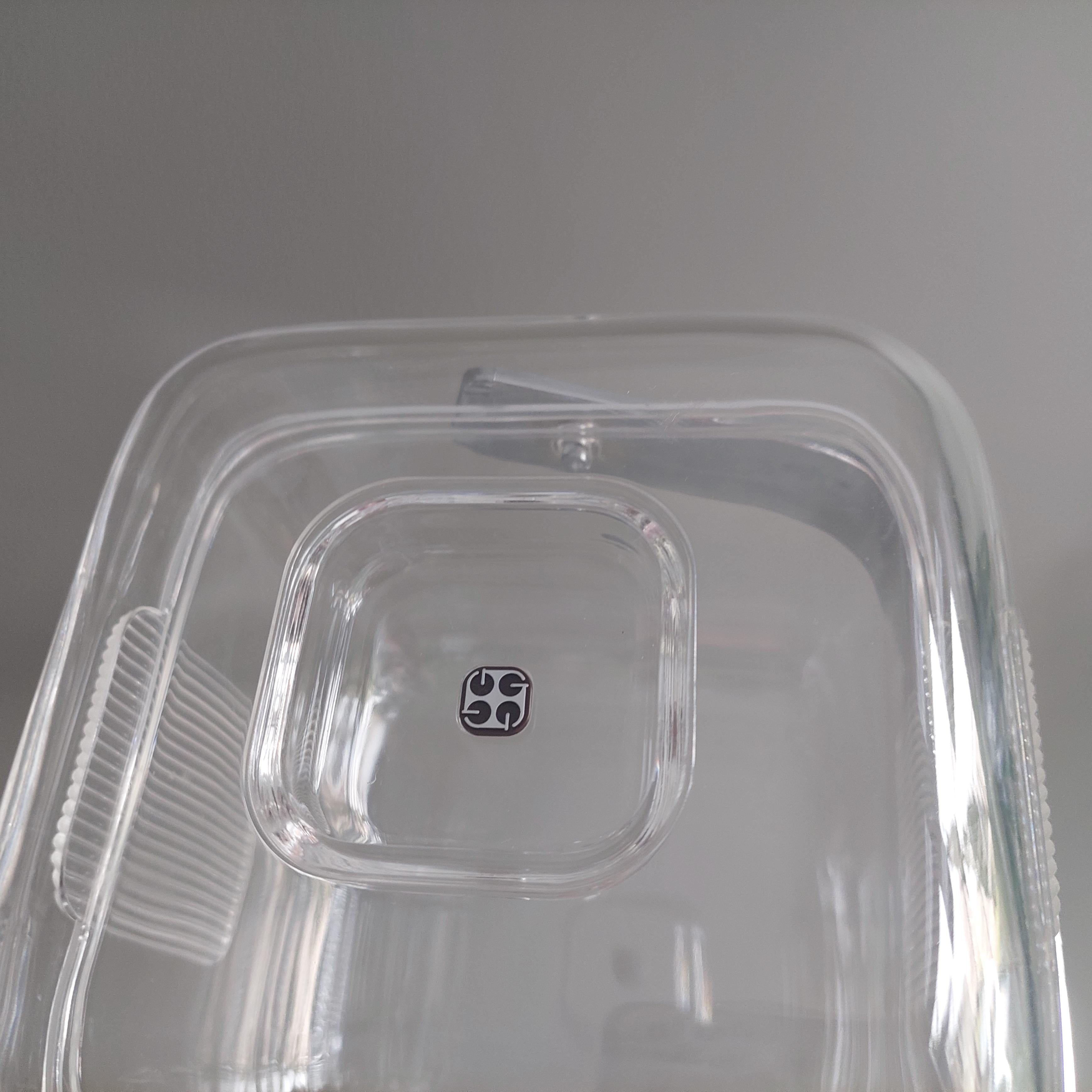 Italian Mid-Century Lucite Ice Bucket by Ambrogio Pozzi for Guzzini Italy 70s