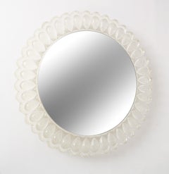 Mid Century Lucite Illuminated Mirror, Switzerland c.1960