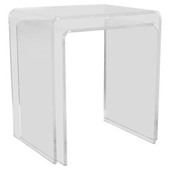 Vintage Mid Century Lucite Nesting Side End Tables