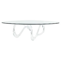 Midcentury Lucite Ribbon Coffee Table