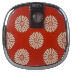 Mid Century Luxas Retro Scale Czech Orange Floral Chrome Vintage Decor Mid Century Luxas Retro Scale Czech Orange Floral Chrome Vintage Decor