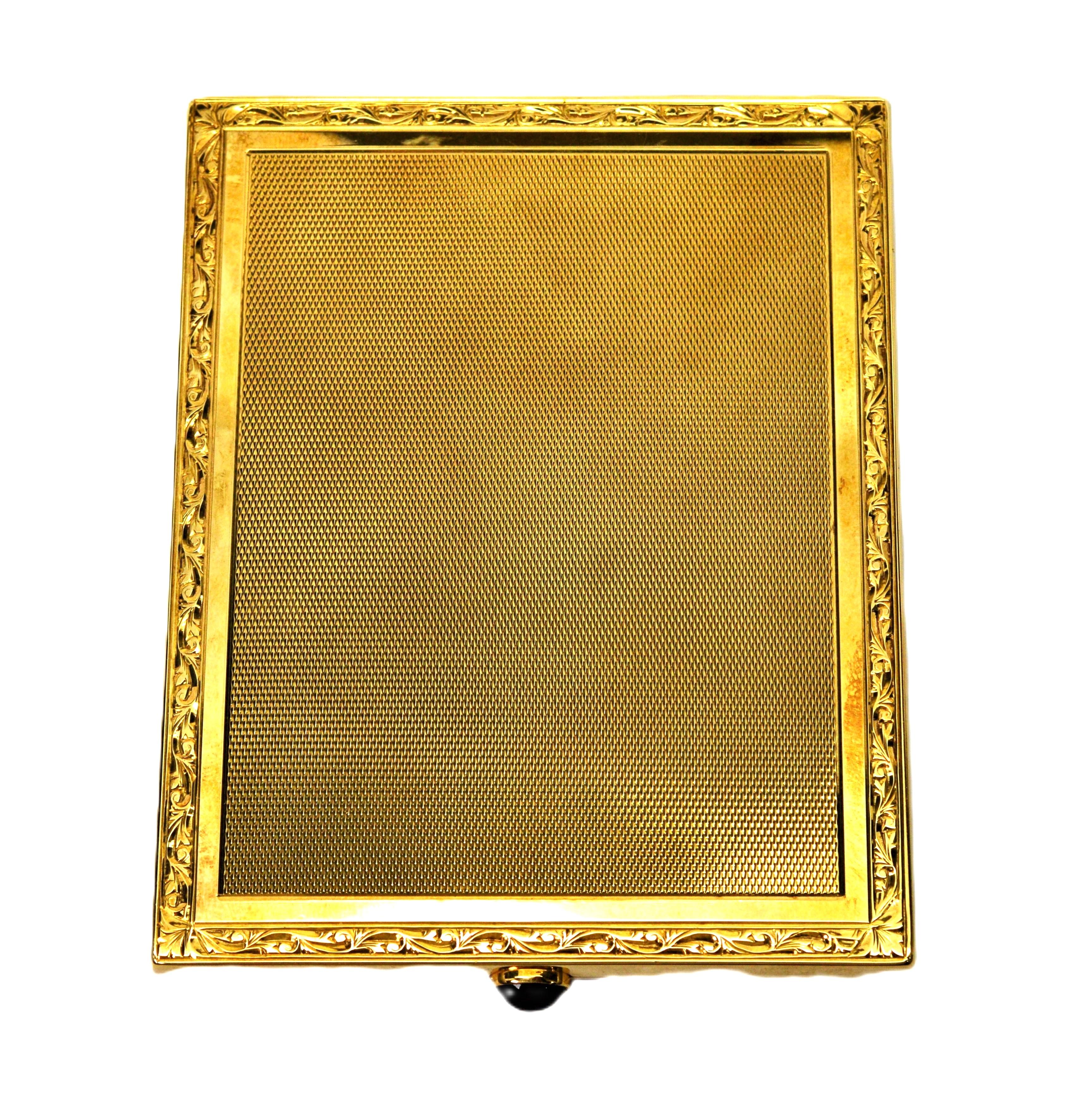 solid gold cigarette case