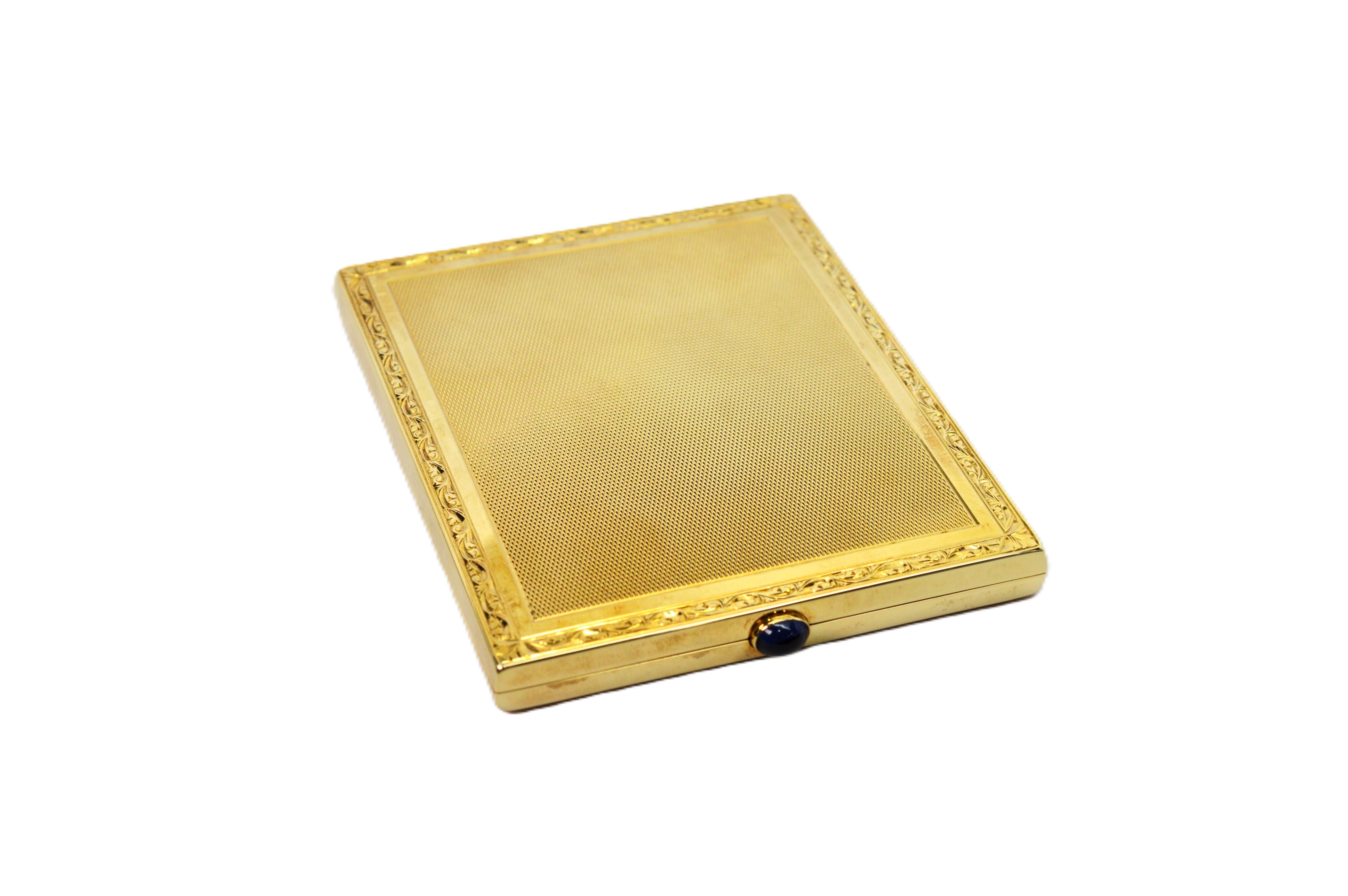 14k gold cigarette case