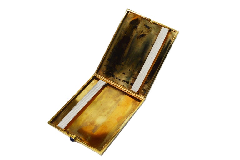 vintage cigarette case leather Vintage Genuine Leather Cigarette Case – Mid Century Brass Case | €39