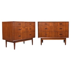 Mid-Century Lyby Mobler Danish Modern Modular Teak Chests of Drawers