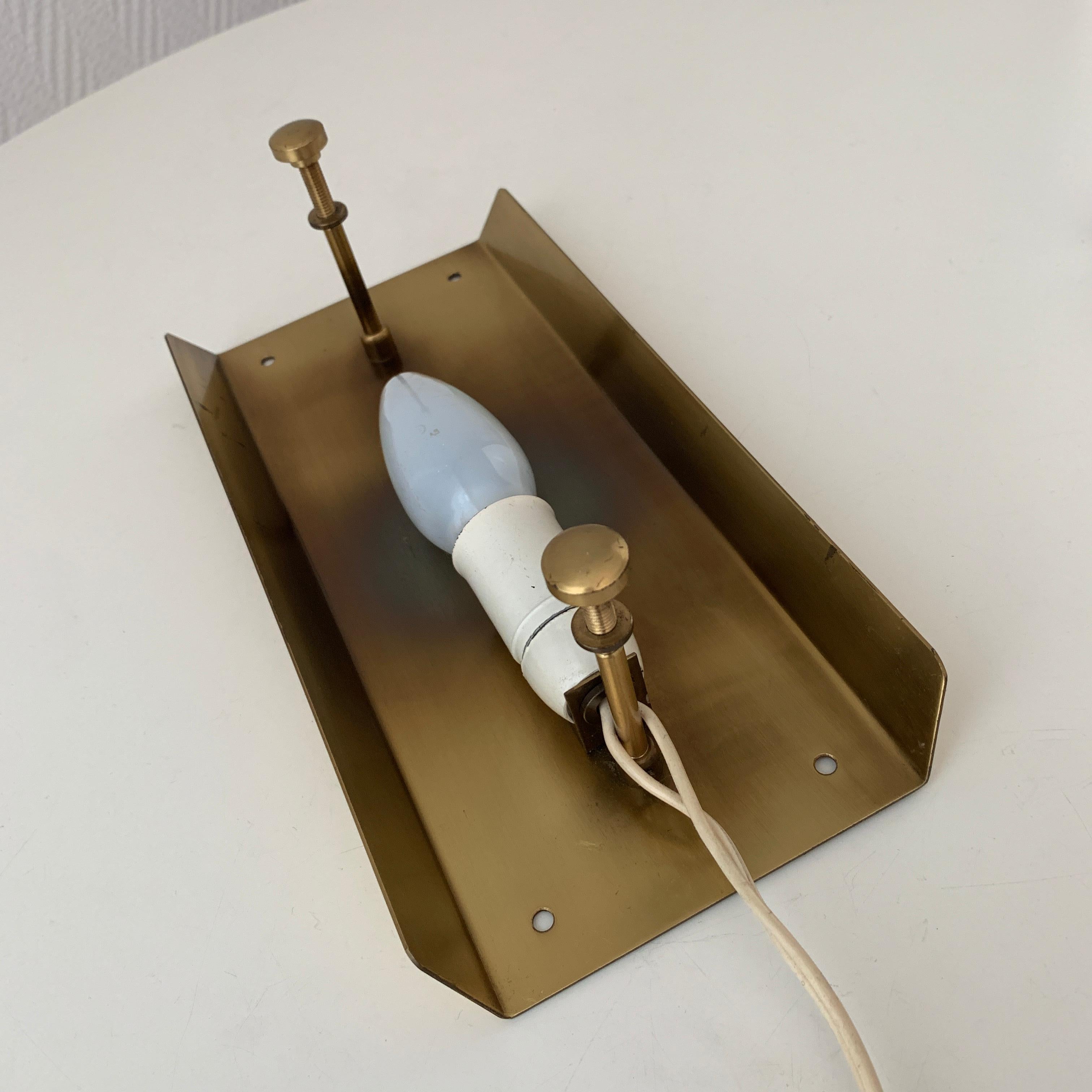 Midcentury Lyfa Wall Sconce by Carl Fagerlund and Orrefors For Sale 6