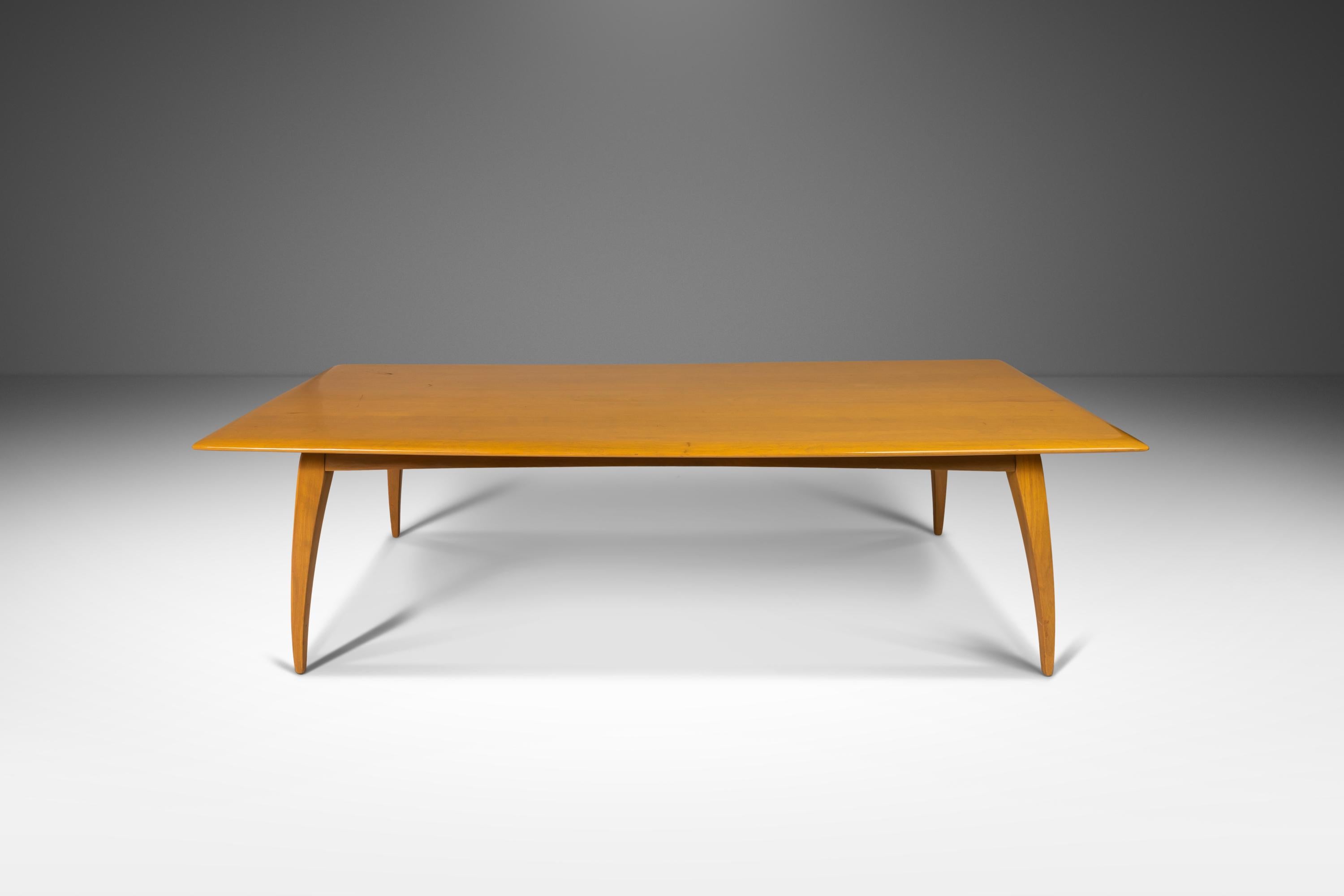 Mid Century M5105 Coffee Table in Solid Birch by Haywood Wakefield, USA, c. 1957 4