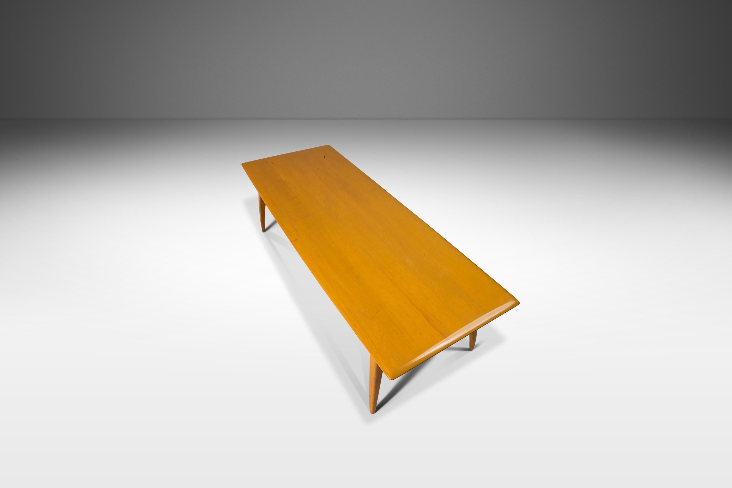 Wood Mid Century M5105 Coffee Table in Solid Birch by Haywood Wakefield, USA, c. 1957