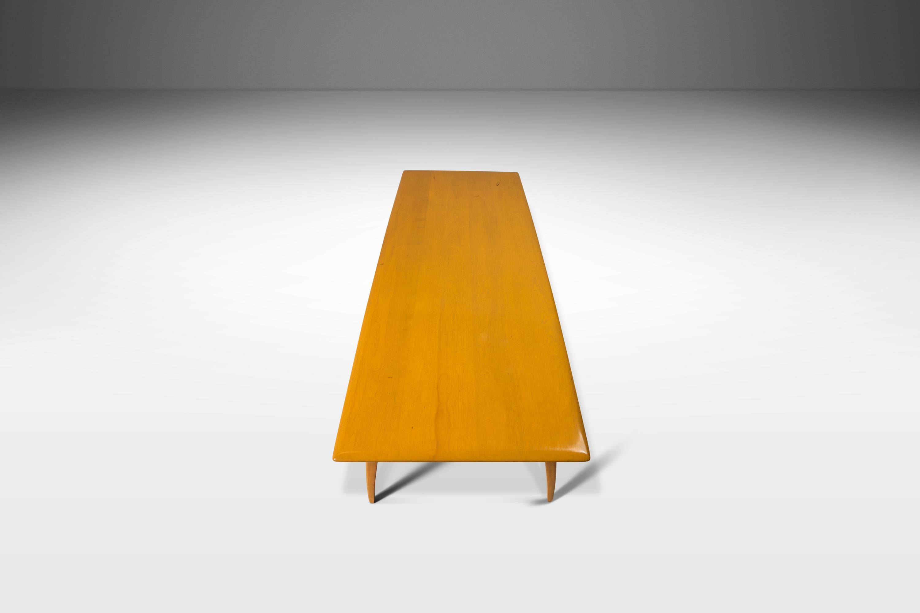 Mid Century M5105 Coffee Table in Solid Birch by Haywood Wakefield, USA, c. 1957 1