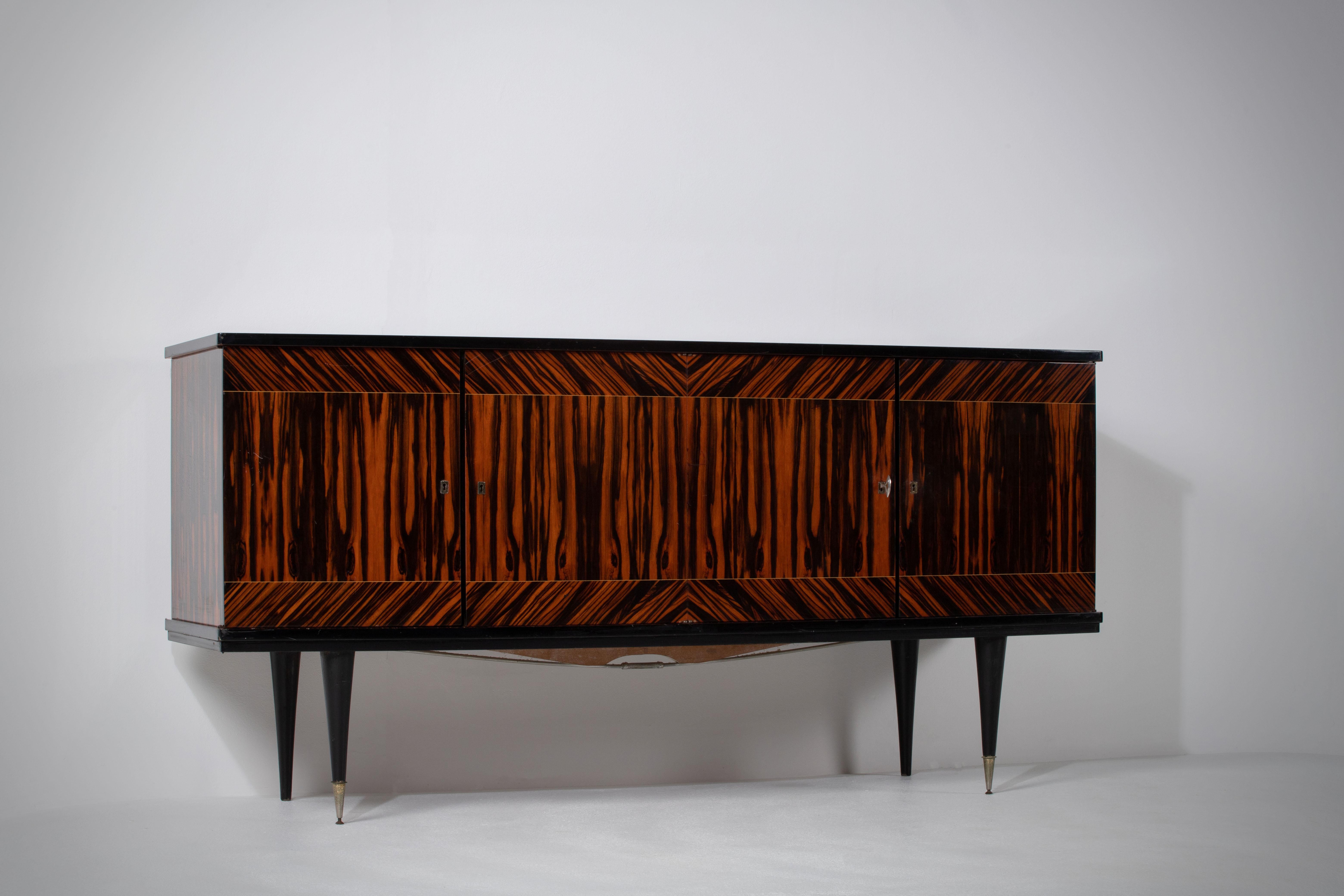 Mid-Century Macassar Sideboard, France, 1960s For Sale 7
