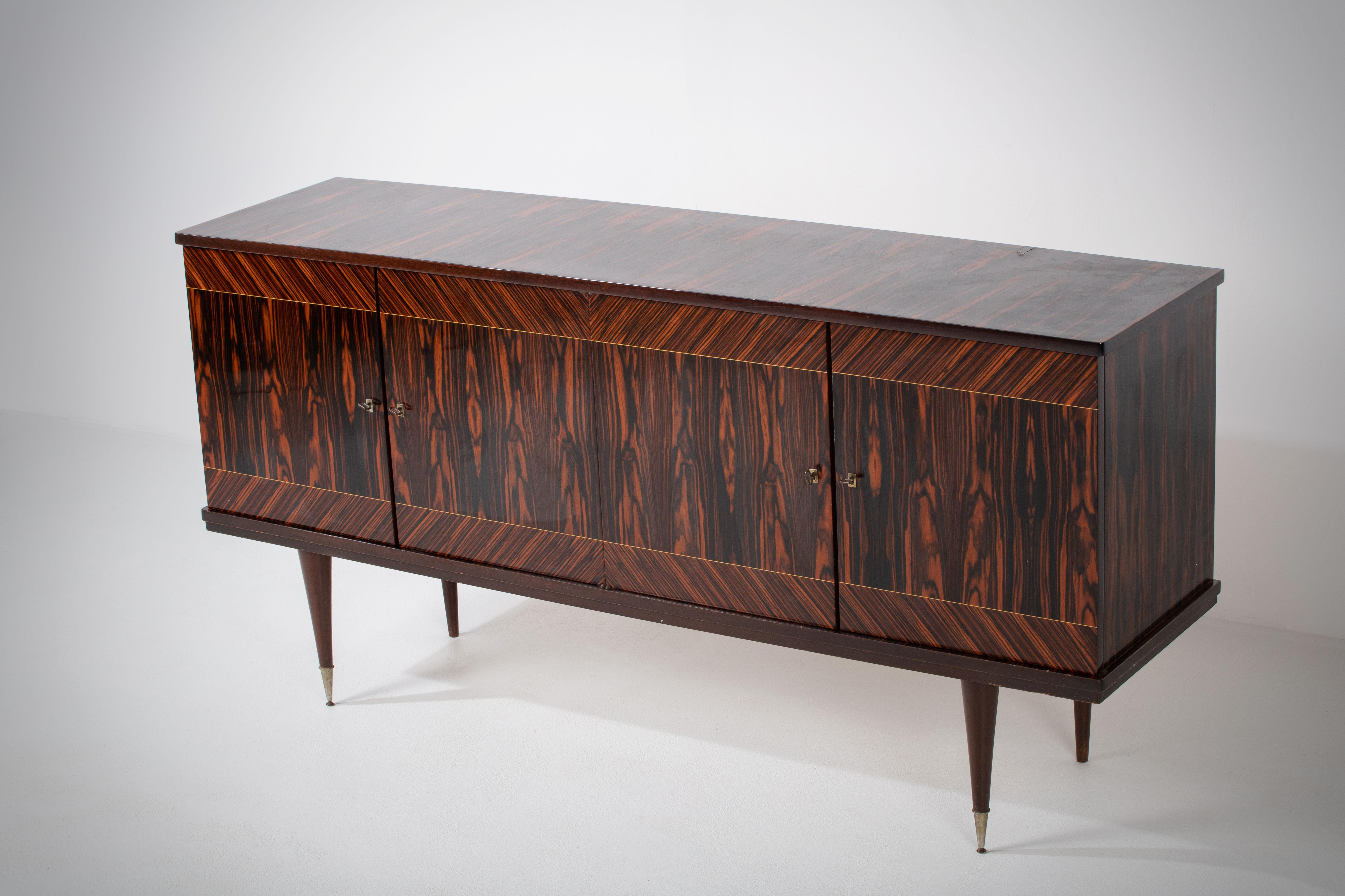 Mid-Century Macassar Sideboard, France, 1960s For Sale 2