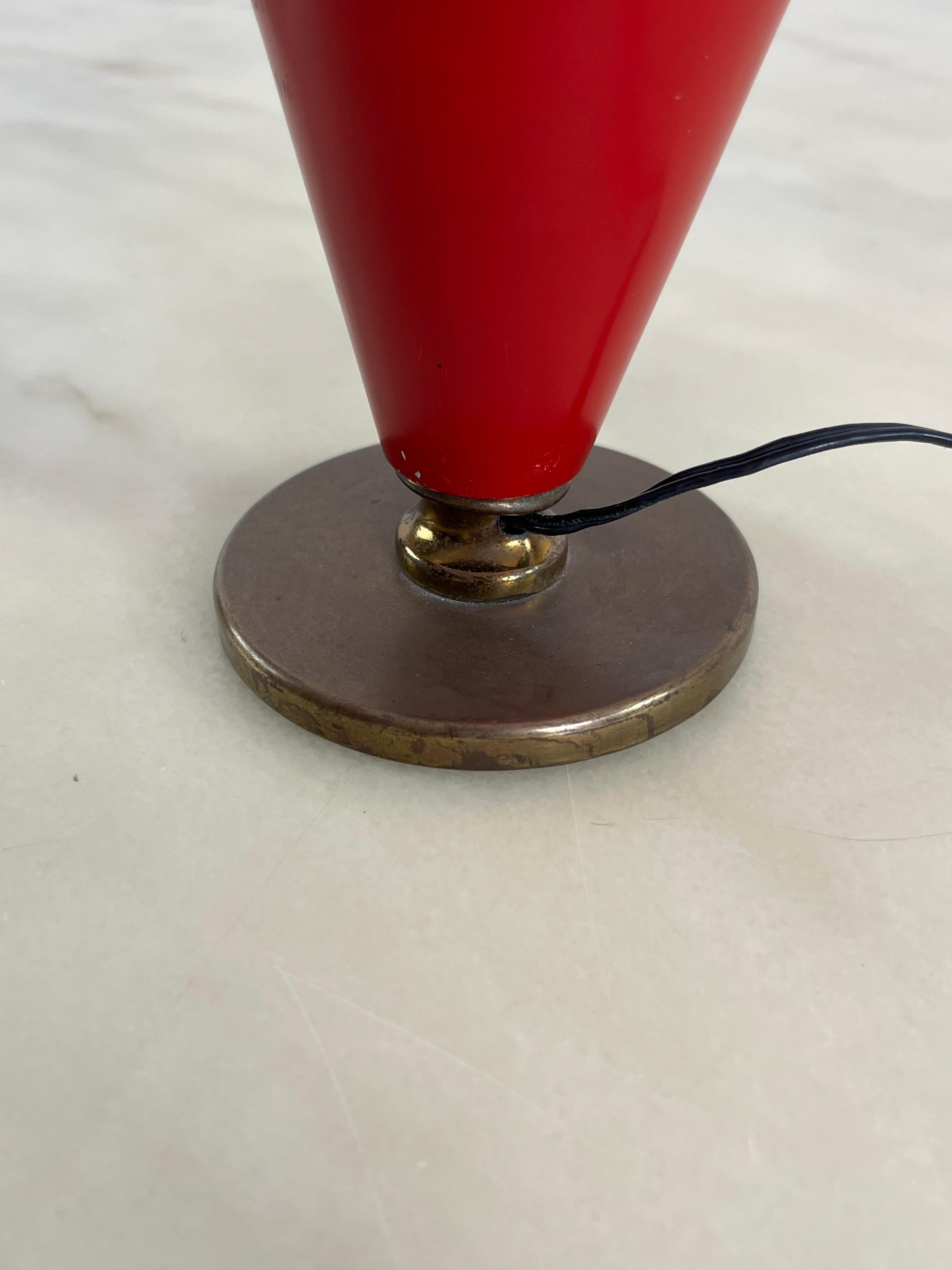 Lámpara de sobremesa Made In Italy de mediados de siglo 1950 en Bueno estado para la venta en Palermo, IT