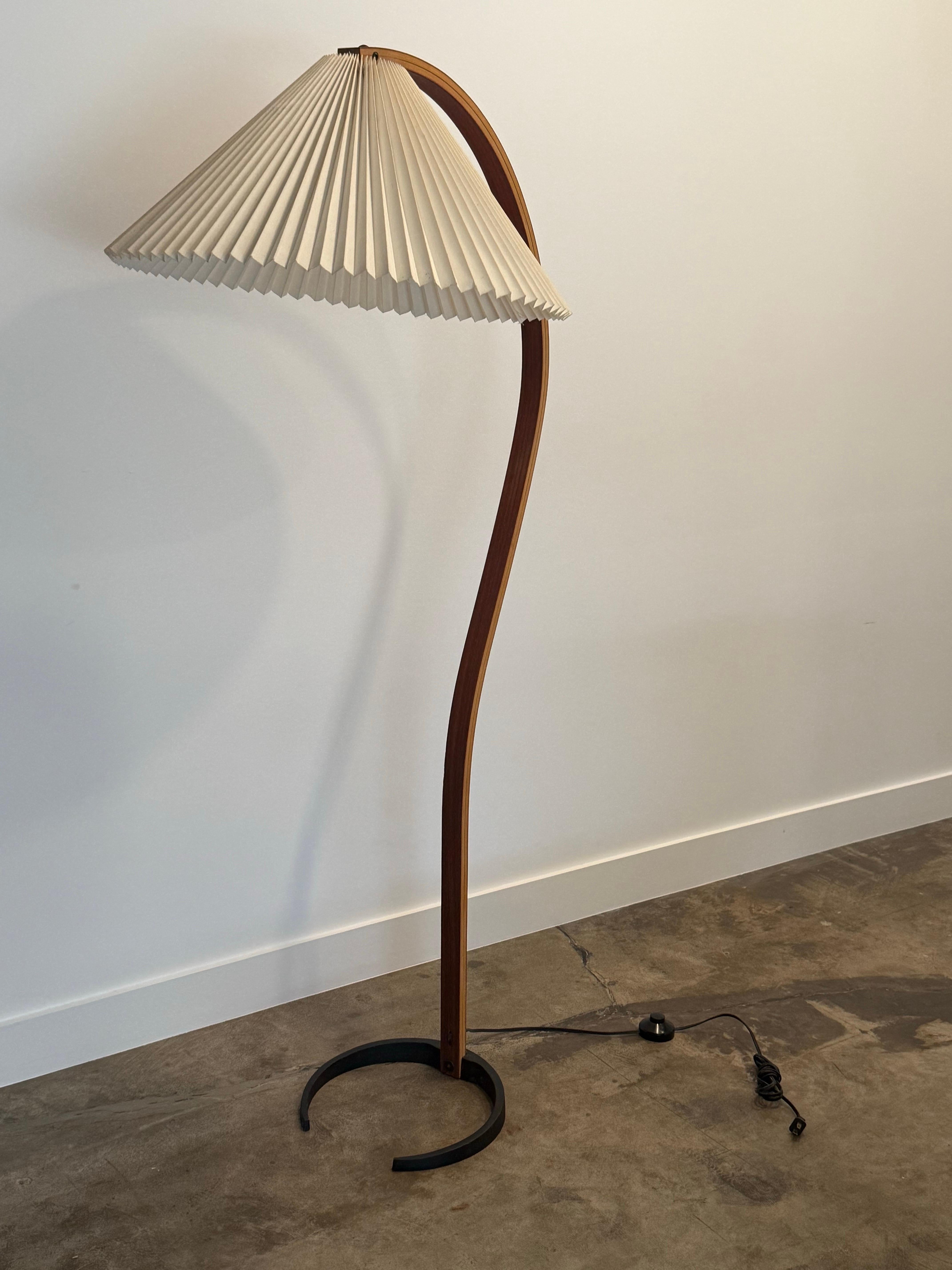 Metal Mid-Century Mads Caprani Bentwood Floor Lamp For Sale